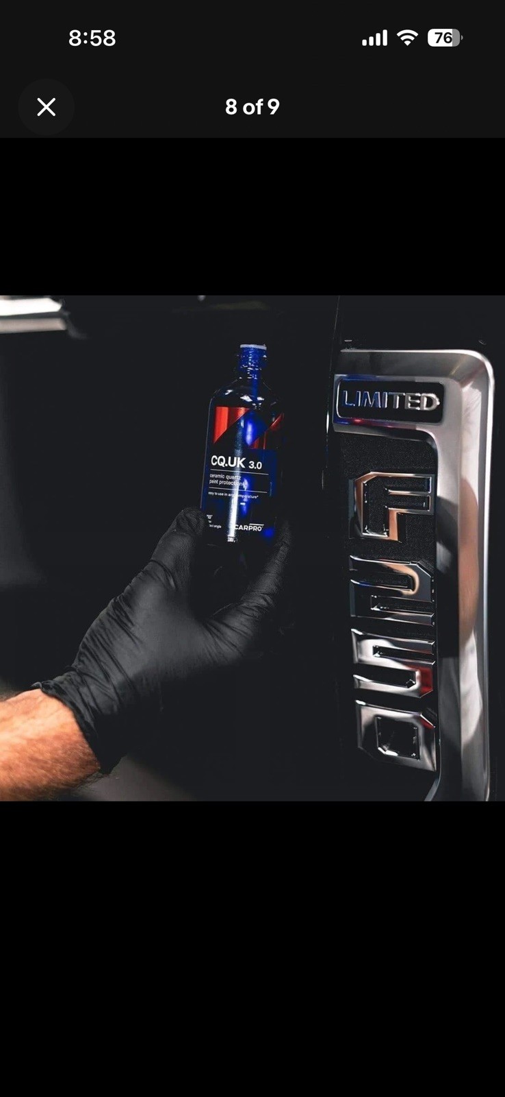 CARPRO CQUARTZ UK 3.0_30ml Kit – Ceramic Coating Finish, Quartz Nanotechnology