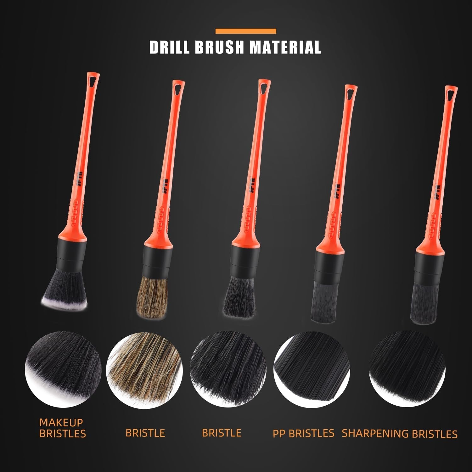 Complete 8-Piece Wheel & Tire Brush Set—Perfect for Detailers & Car Lovers