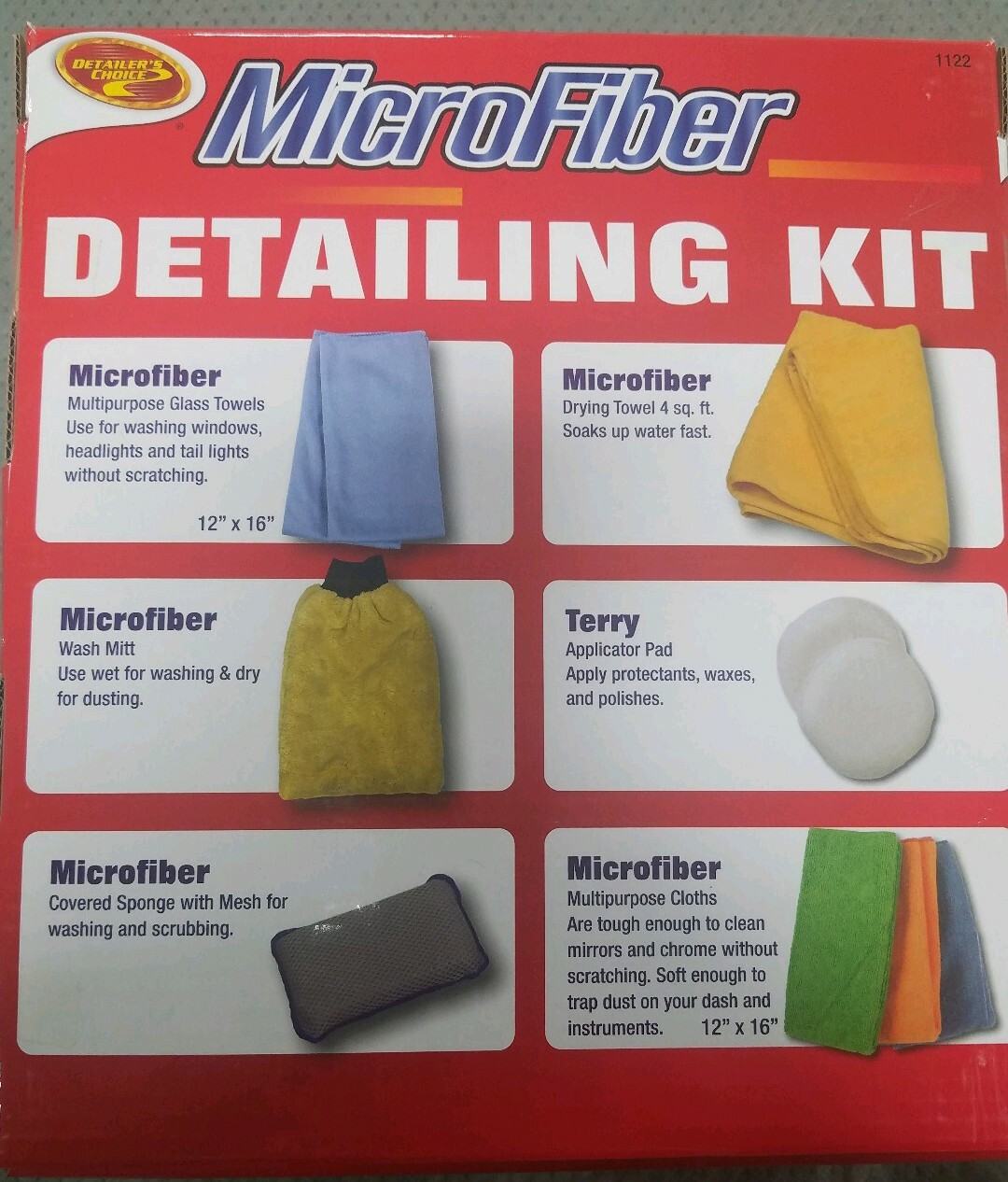 Detailer’s Choice Microfiber Complete Car Cleaning Kit