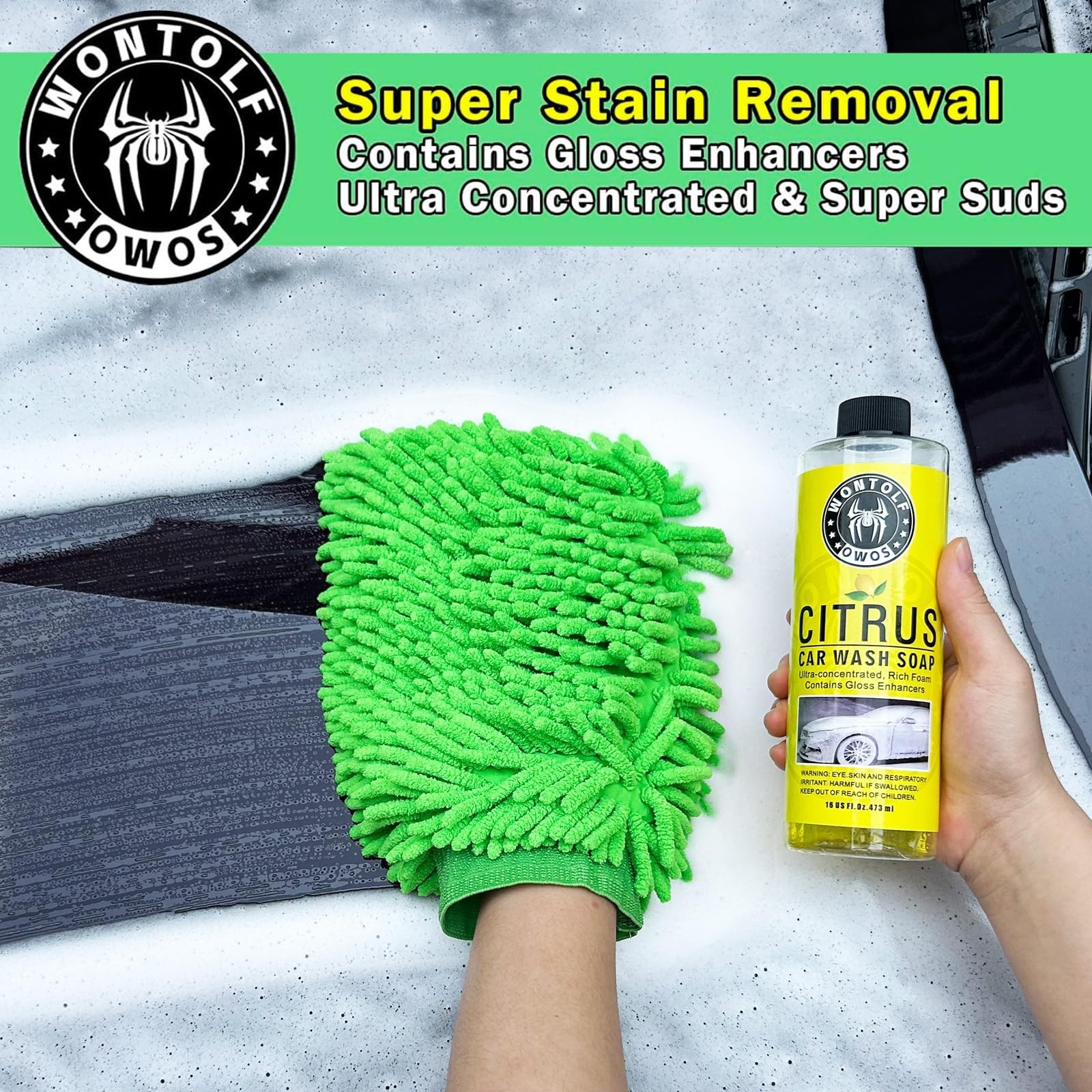 Complete Car Wash Cleaning Kit – Interior Detailing, Soap, Wheel Cleaner & Brush