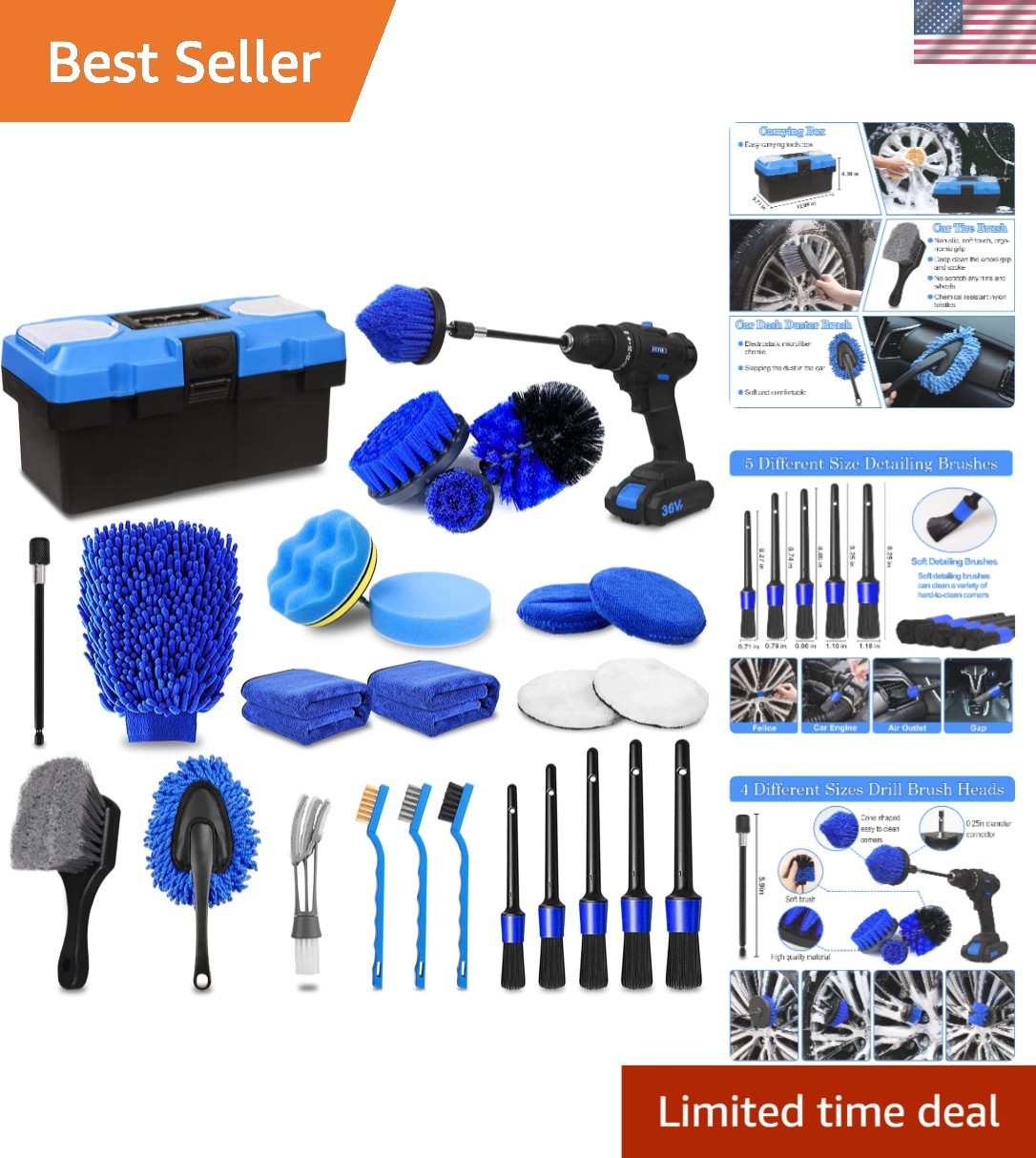 27-Piece Car Detailing Kit: Ultimate Auto Care Set for Interior & Exterior