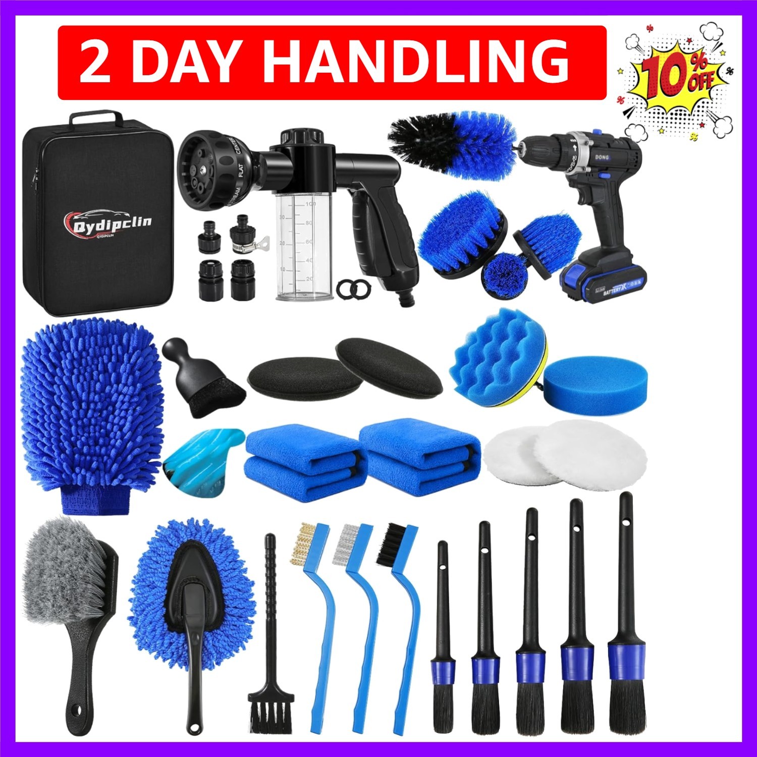 35Pcs Car Detailing Kit, Car Detailing Brush Set, Car Wash Cleaning Kit, Car …