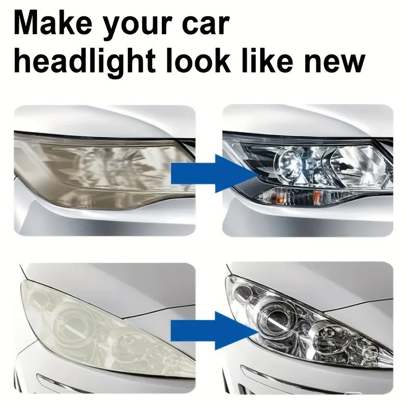 2X Headlight Polishing Liquid 50G Removes Cloudiness Yellowing Car P4B7