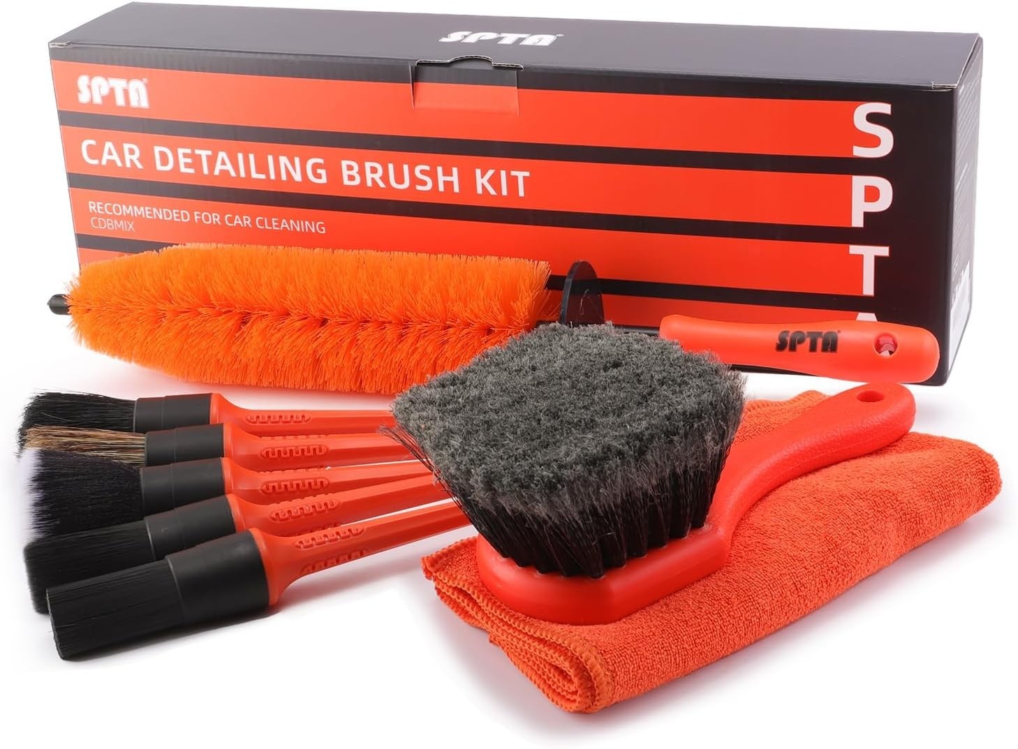 Complete 8-Piece Wheel & Tire Brush Set—Perfect for Detailers & Car Lovers