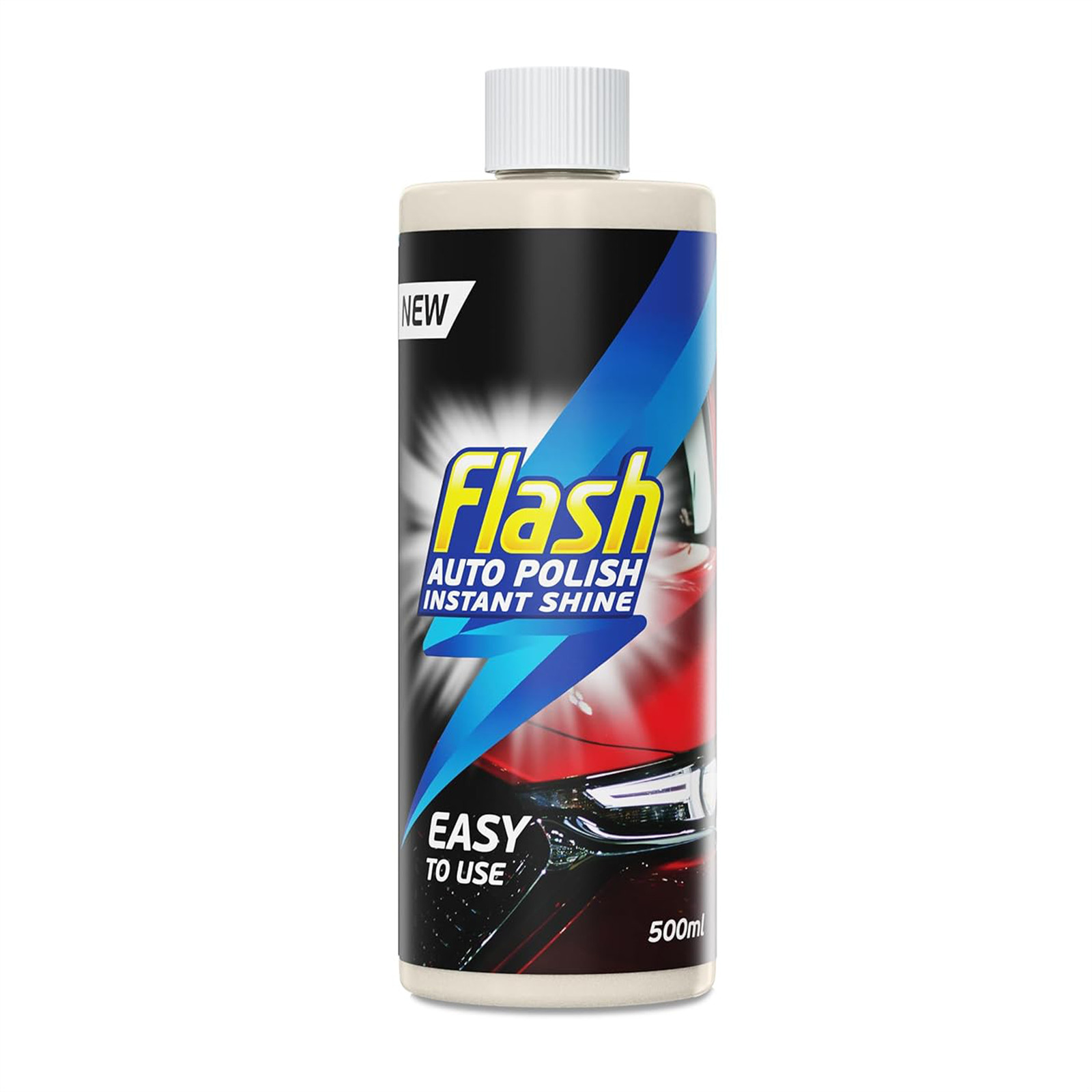 FLASH Car Polish High Gloss Instant Shine Paint Protection & Detailing 500ml
