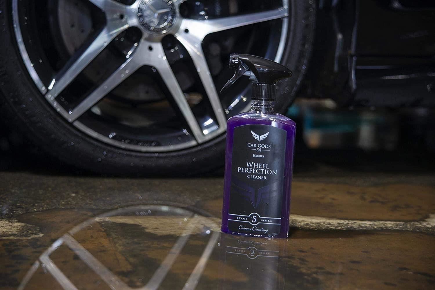 Car Gods Acid Free Alloy Wheel Cleaner & Alloy Wheel Wax & Black Tyre Gel Kit
