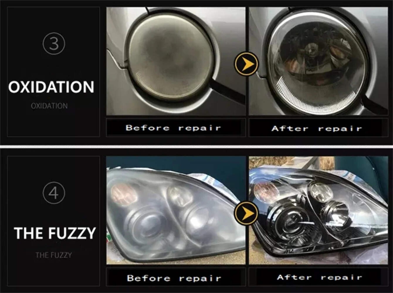 800ML Car Headlight Restoration Automotive Cleaning Kit Renovation SUV Truck