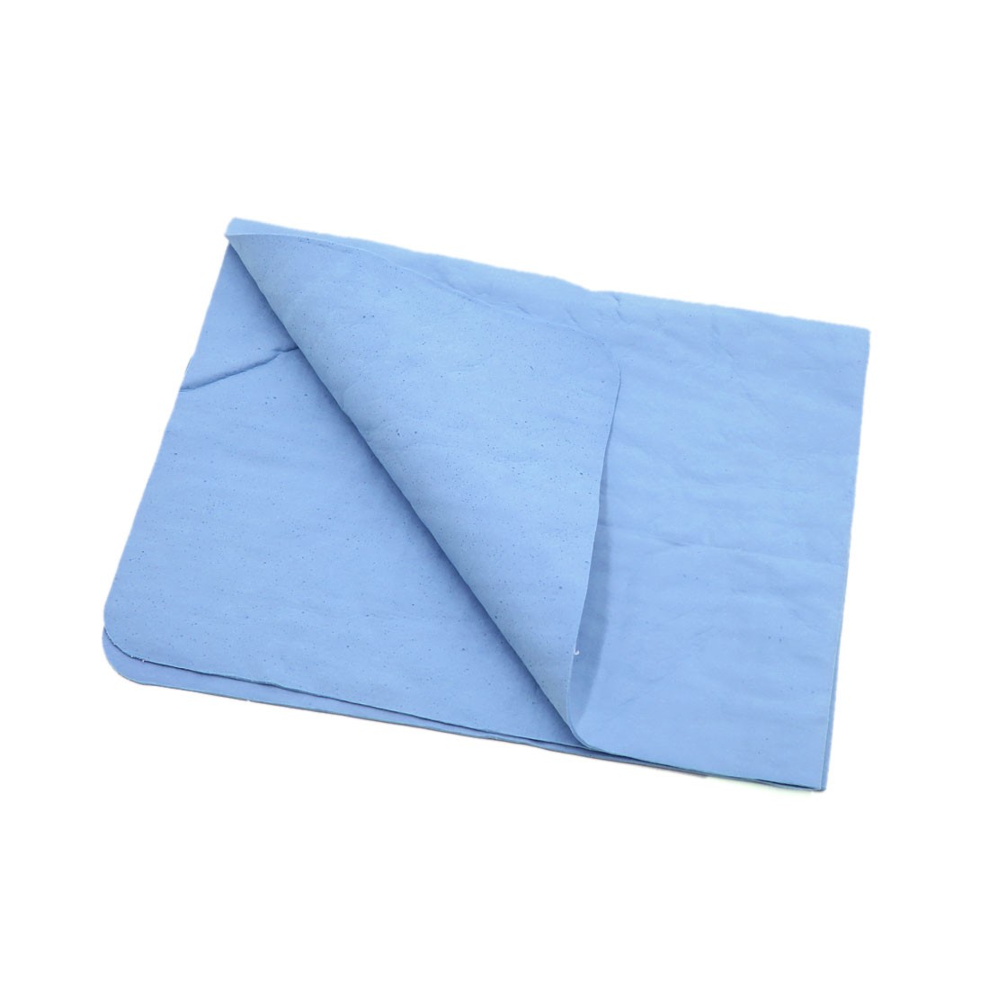 Blue Synthetic Chamois Auto Car Care Dry Washing Cloth Clean Towel 43cm x 32cm
