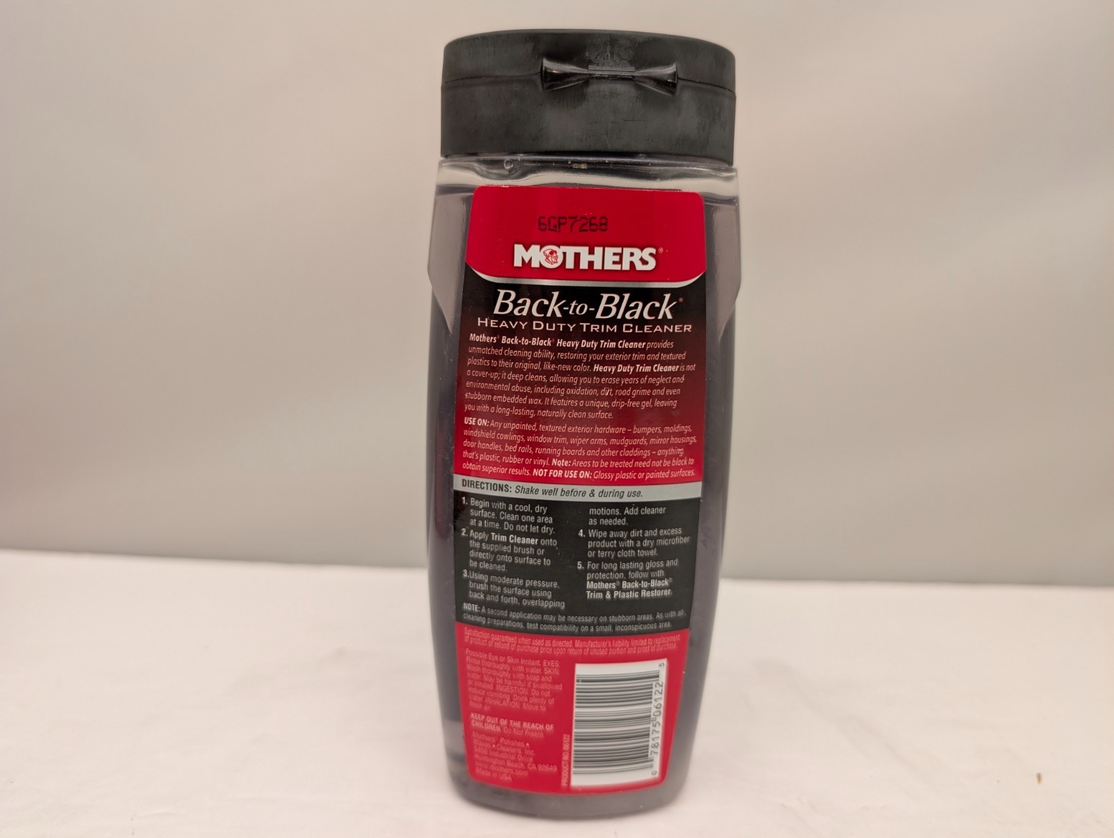 MOTHERS Back To Black Heavy Duty Trim Cleaner Kit | 12 fl oz | 06141 | OPEN BOX