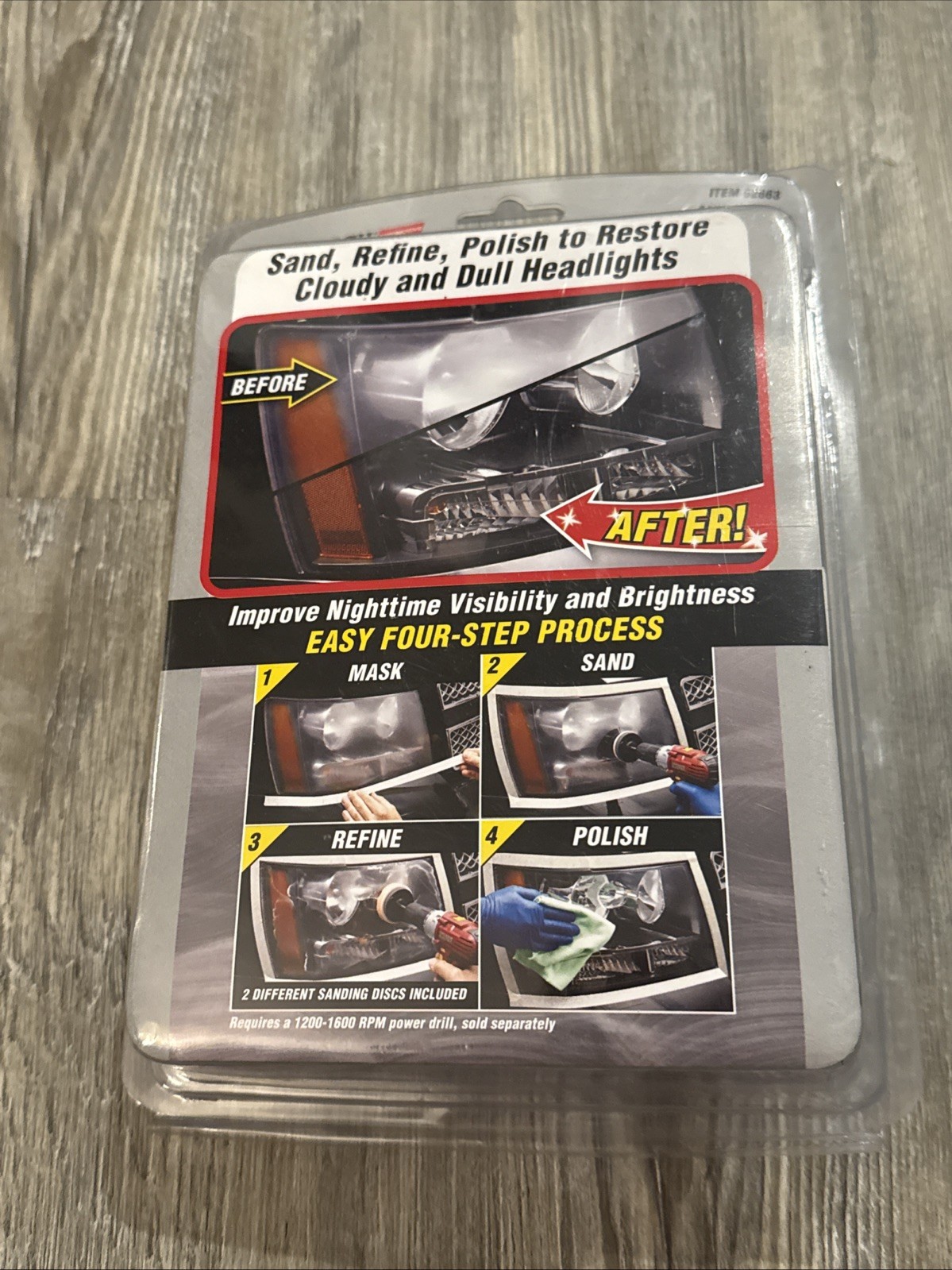 PITTSBURGH AUTOMOTIVE Deluxe Lens Renewal System Restore Headlight Lenses