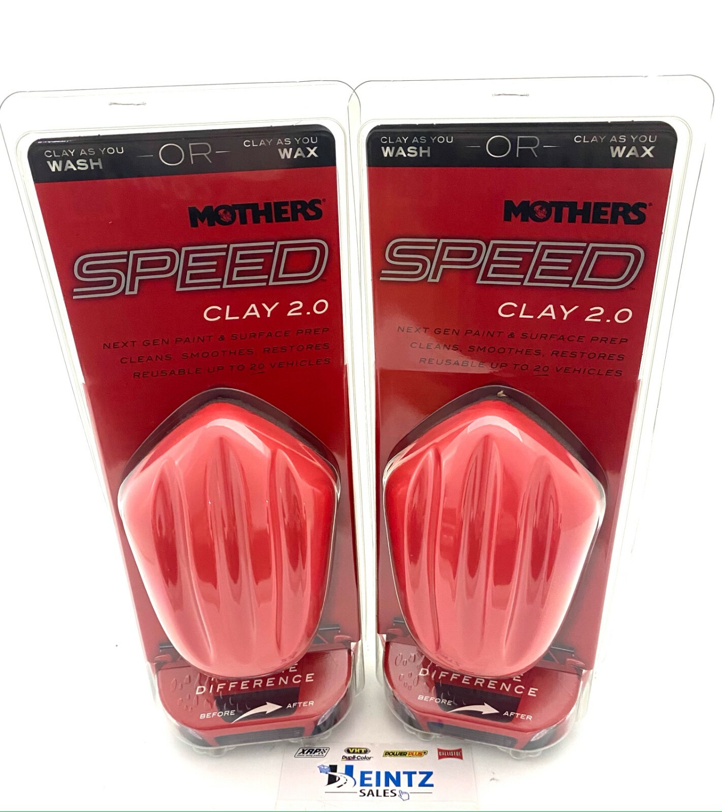 MOTHERS 17240 Speed Clay 2.0 -Paint & Surface Prep – Reusable – 2 PACK