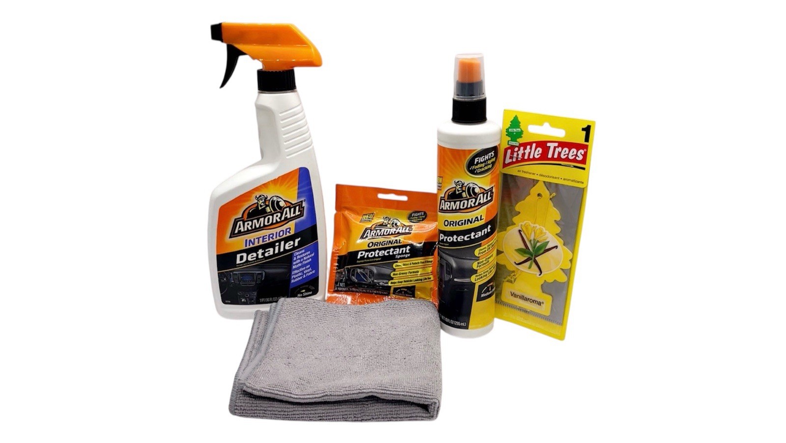 Interior care/1 Detailer,1 Cleaning Sponge,1 Protectant Bottle,1Vanilla ,1 Towel