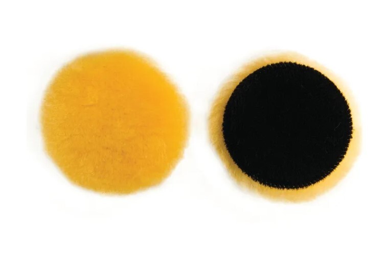 MIRKA YELLOW LAMB WOOL BUFFER PRO GRIP 80MM PIECES 1