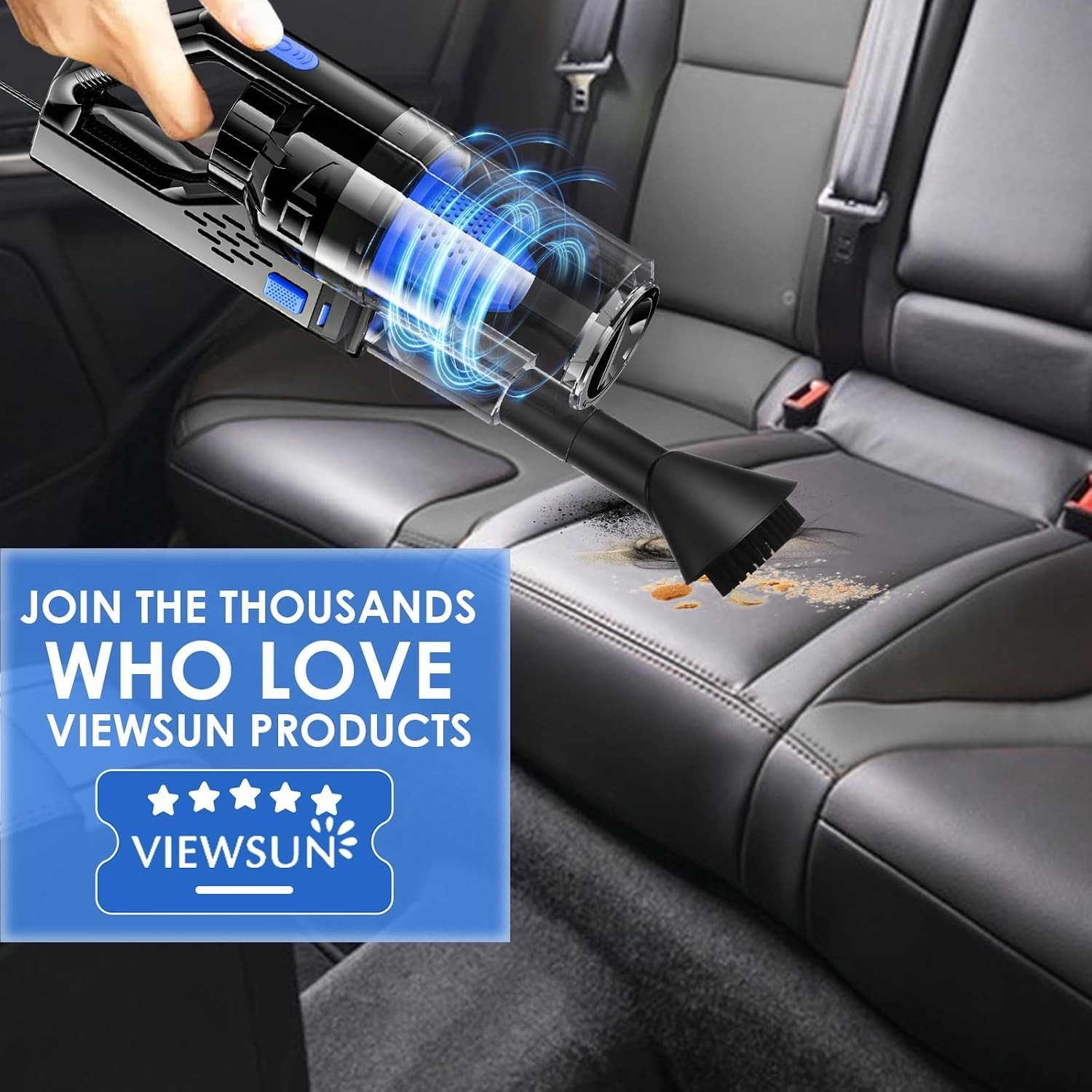 Ultimate Car Cleaning Kit with Powerful Vacuum, Brushes & Windshield Cleaner