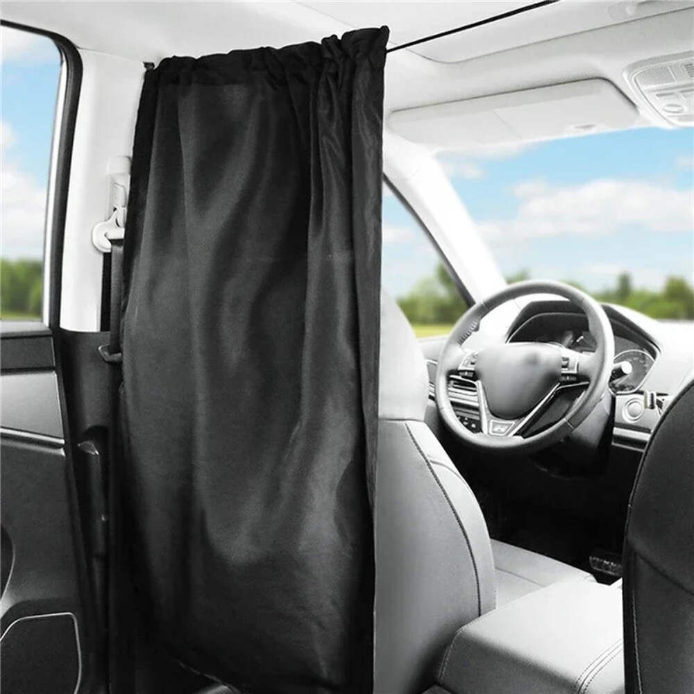 Car Privacy Curtains Universal Divider Curtain Between Rear Seat Auto Blackout