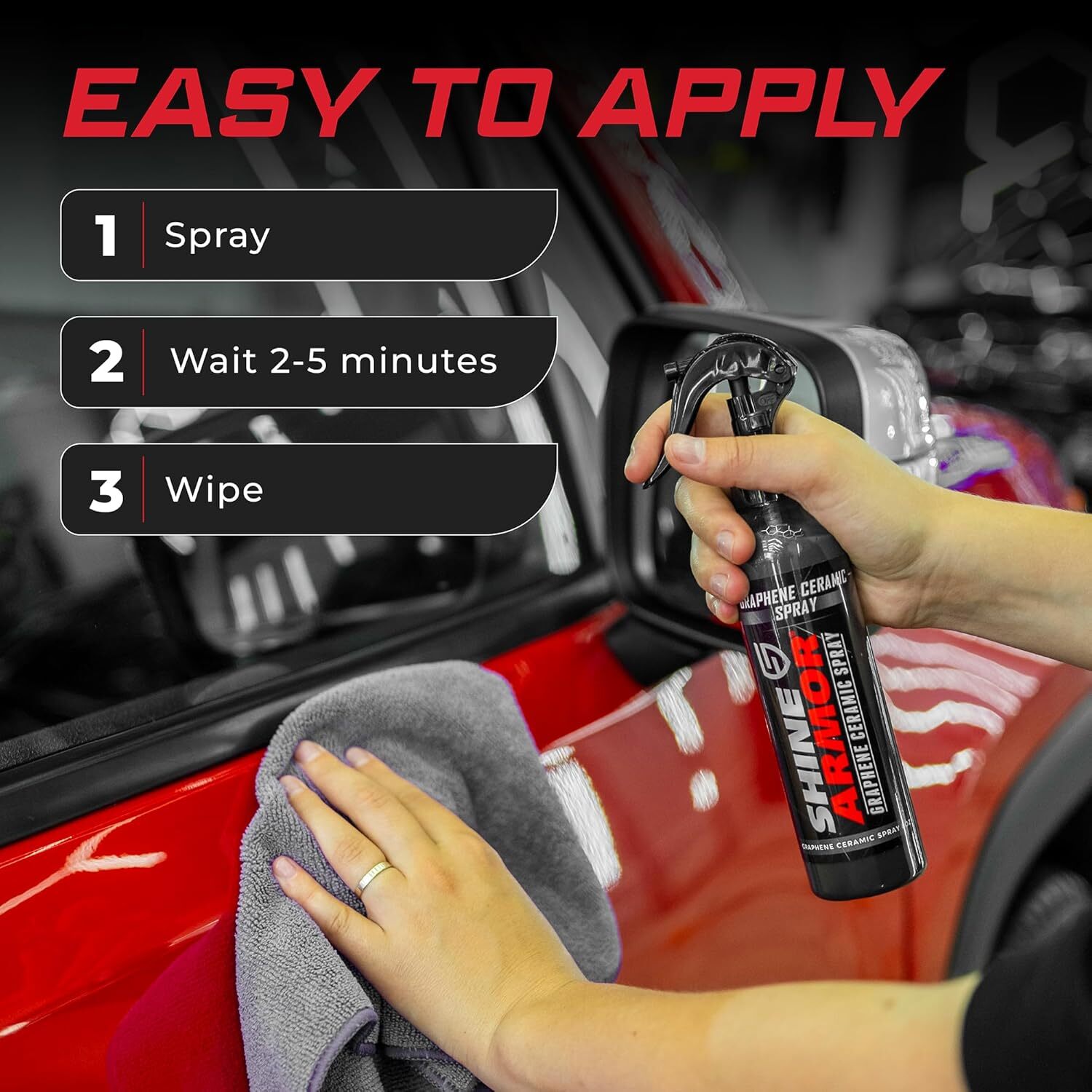 Shine Armor Graphene Ceramic Coating Spray Highly Concentrated Paint Protection