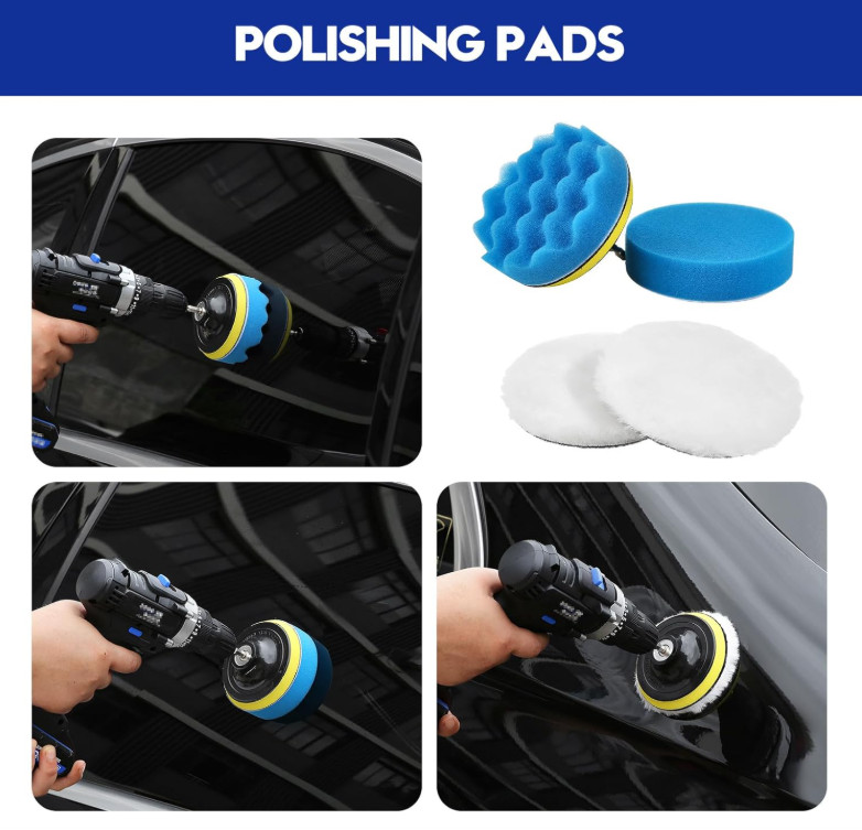 Car Detailing Kit 45Pcs Professional Car Wash Cleaning Set Interior Exterior BK