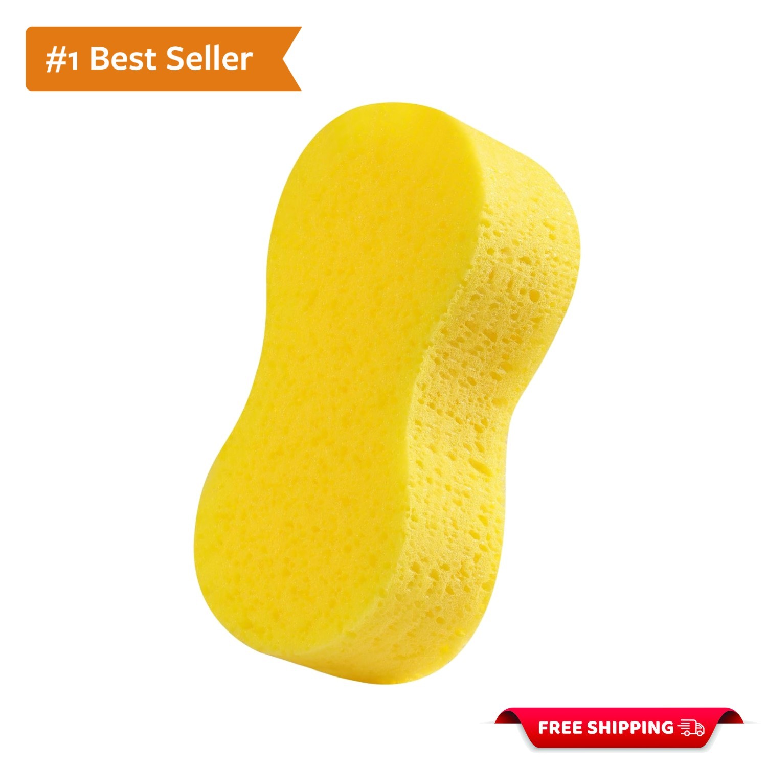 High-Absorbency Yellow Cleaning Sponge – Durable, Quick Drying & Eco-Friendly