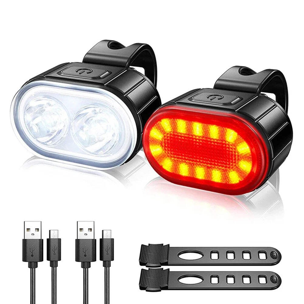 Bike Lighting Front and Rear Lights Bicycle Lamp Led Cycling Light