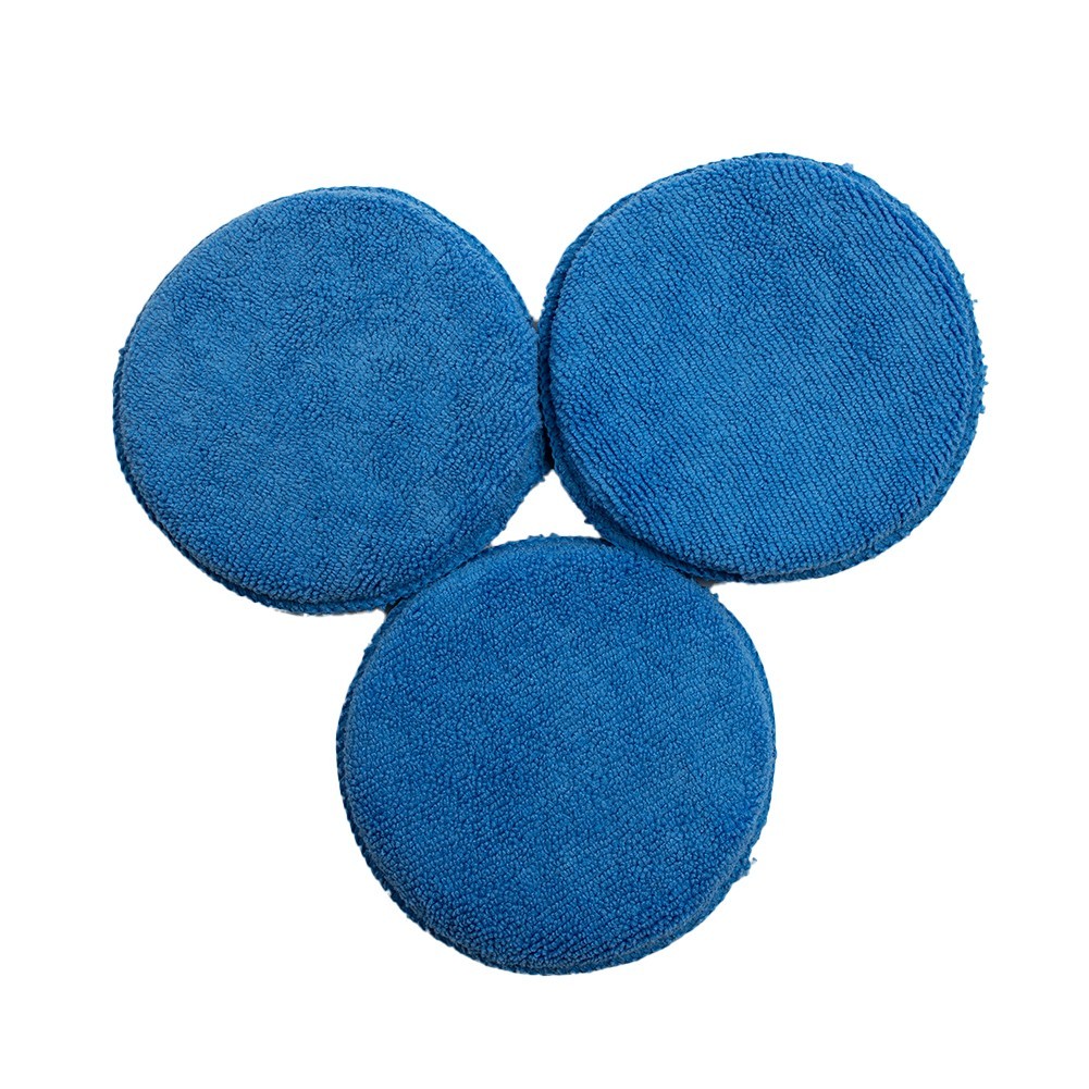 10 X 5 Car Microfiber Polishing Pads Wax Applicator Foam Sponge Cleaning Buffer