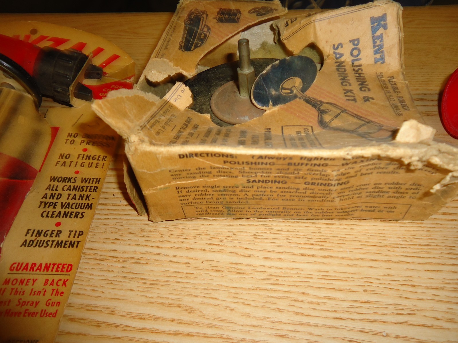 Mixed Lot Vintage Car Accessories / Cleaner / Polish Kit / Spot Light / Gas Cap
