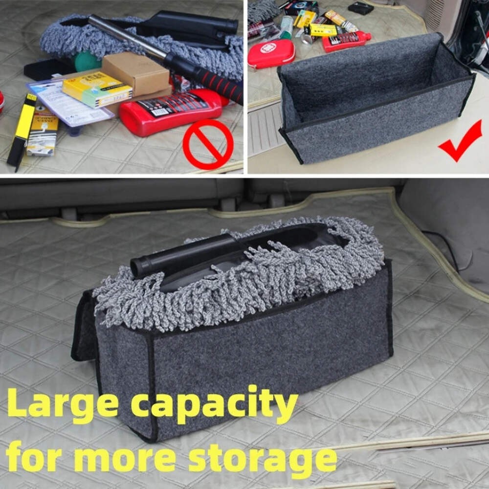 Car Trunk soft Organizer Felt Storage Box Accessories Large Anti Slip SUV Truck