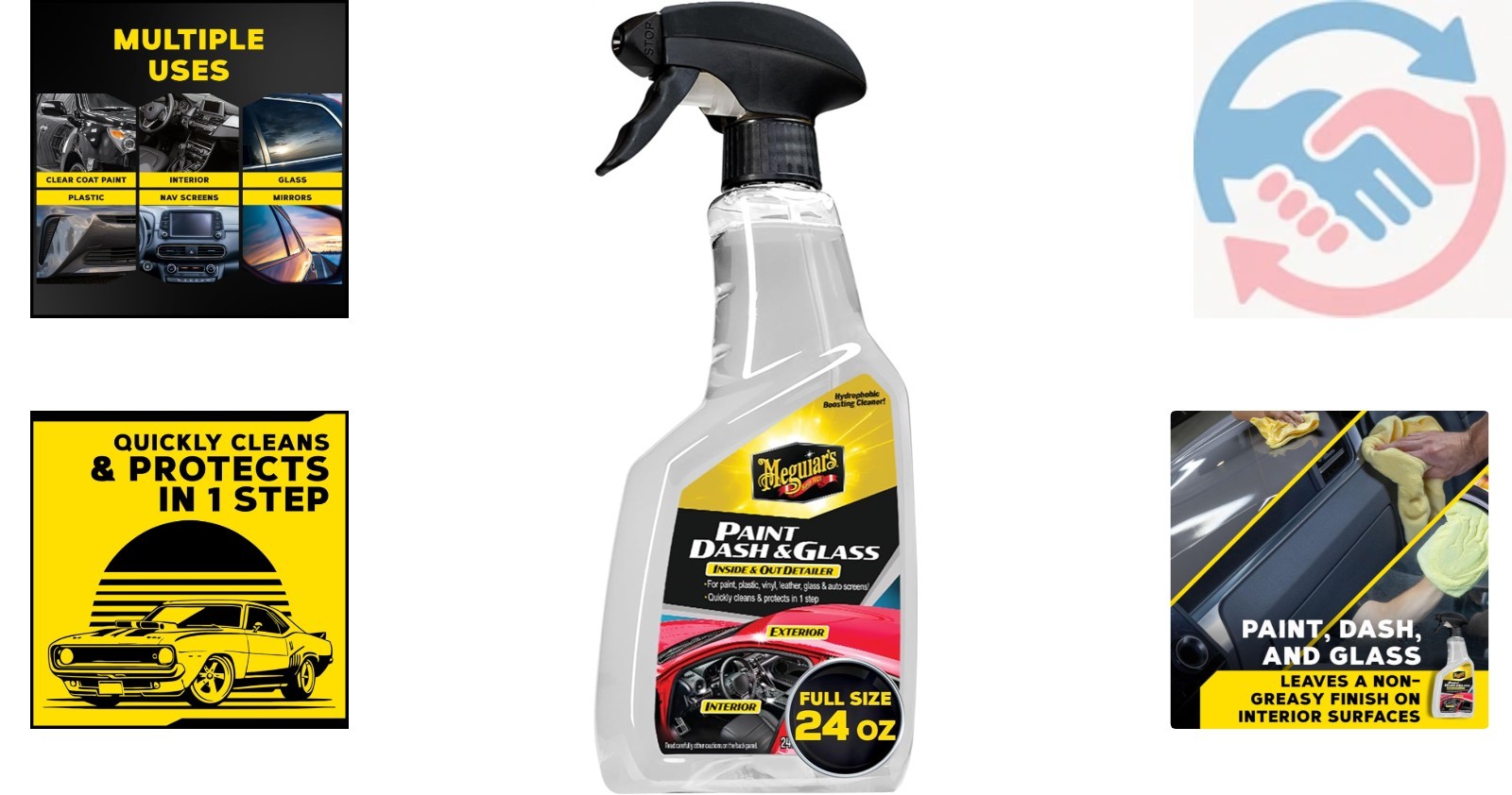 Quick Cleaning and Hydrophobic Protection – 24 Oz Meguiar’s Car Detailer Spray