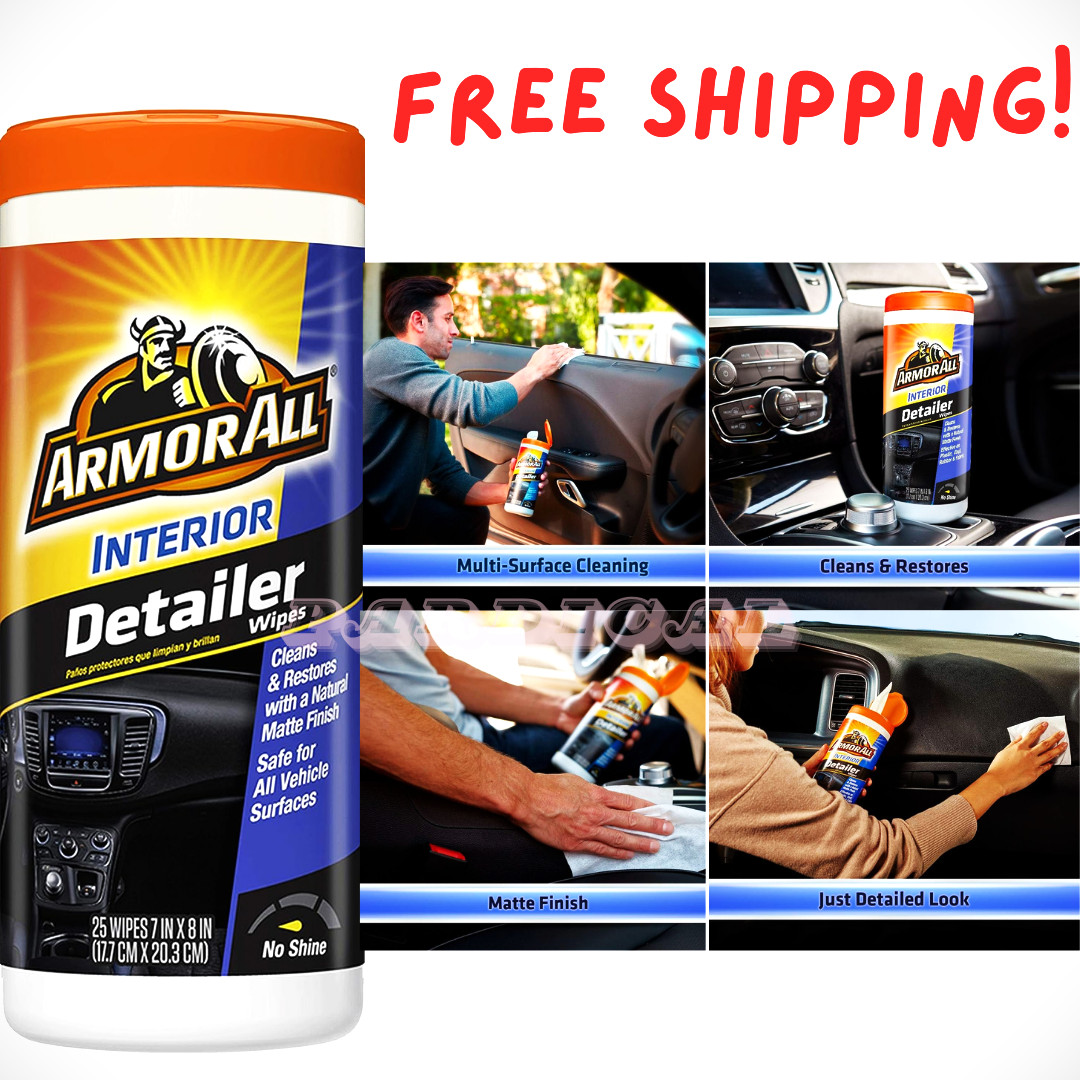 Armor All Car Detailer Wipes by Armor All, Interior Car Wipes for Dirt and Dust,