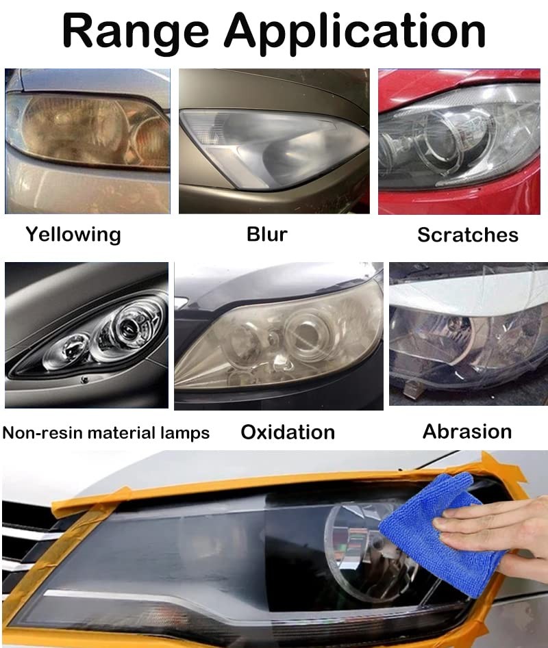 800g Auto Headlight Restoration Liquid, Car Repair Fluid 600ML