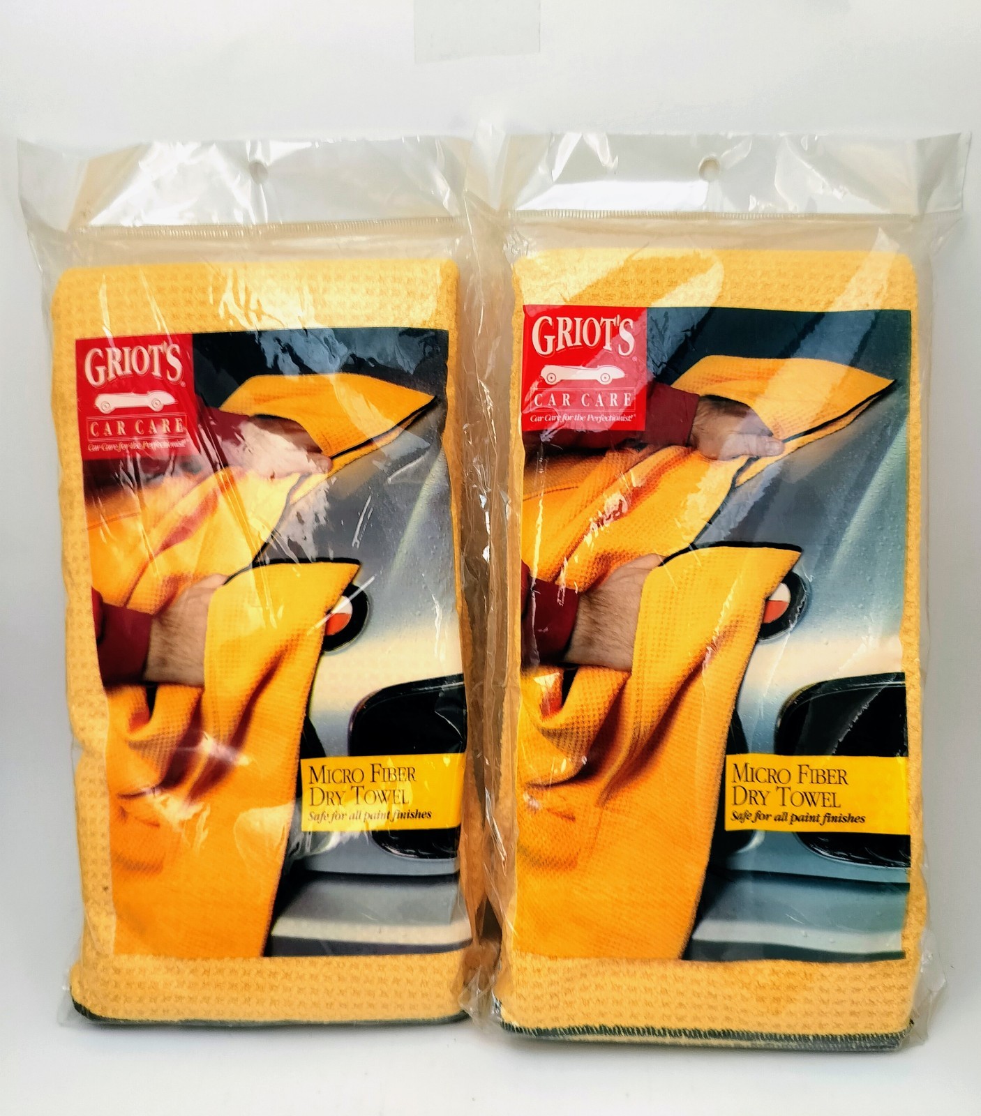 NOS Lot 2 Griot’s Garage Ultra-Premium Microfiber Drying Towel w/ Pockets 25×35