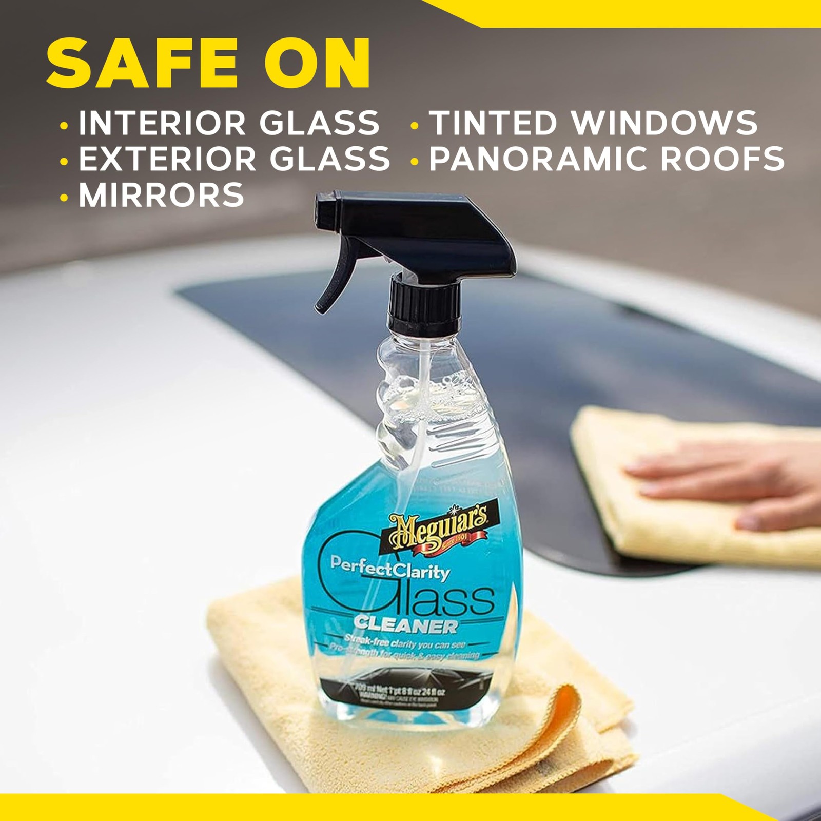 Meguiar’s Perfect Clarity Glass Cleaner, Keep Windows, Windshields, and Mirrors