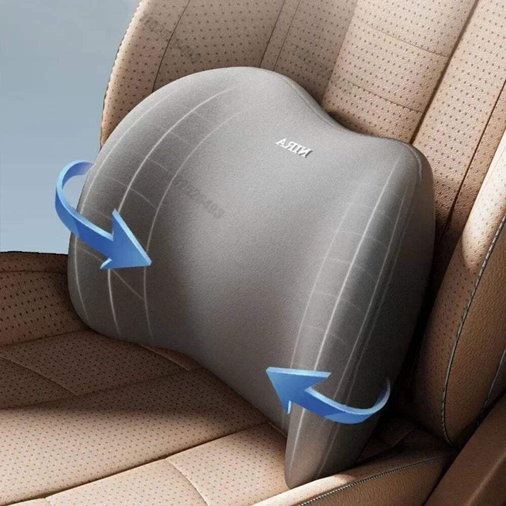 Car Headrest Lumbar Support Shoulder Pillow Memory Cotton Waist Interior