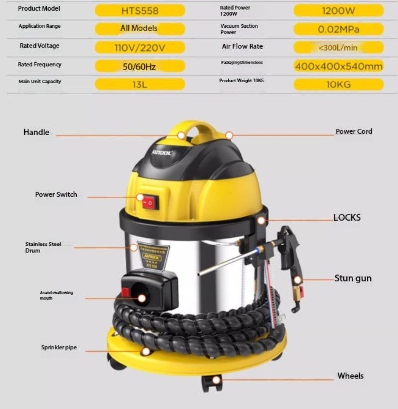 Automotive Walnut Shell Blast Carbon Deposits Cleaner Engine Cleaning Equipment