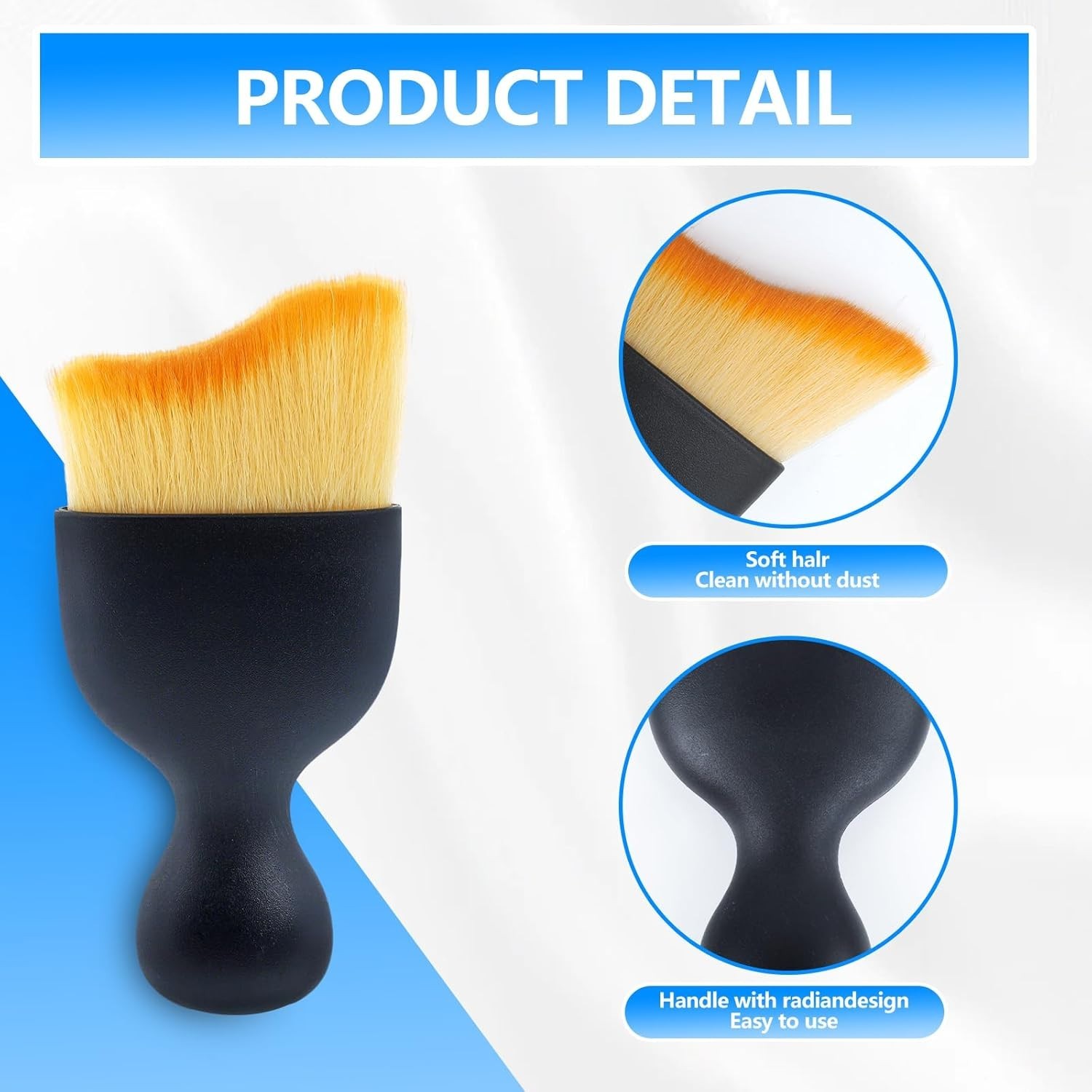 All-in-One 6 Pack Car Detailing Set: Fast Cleaning Brushes & Gel for Perfection