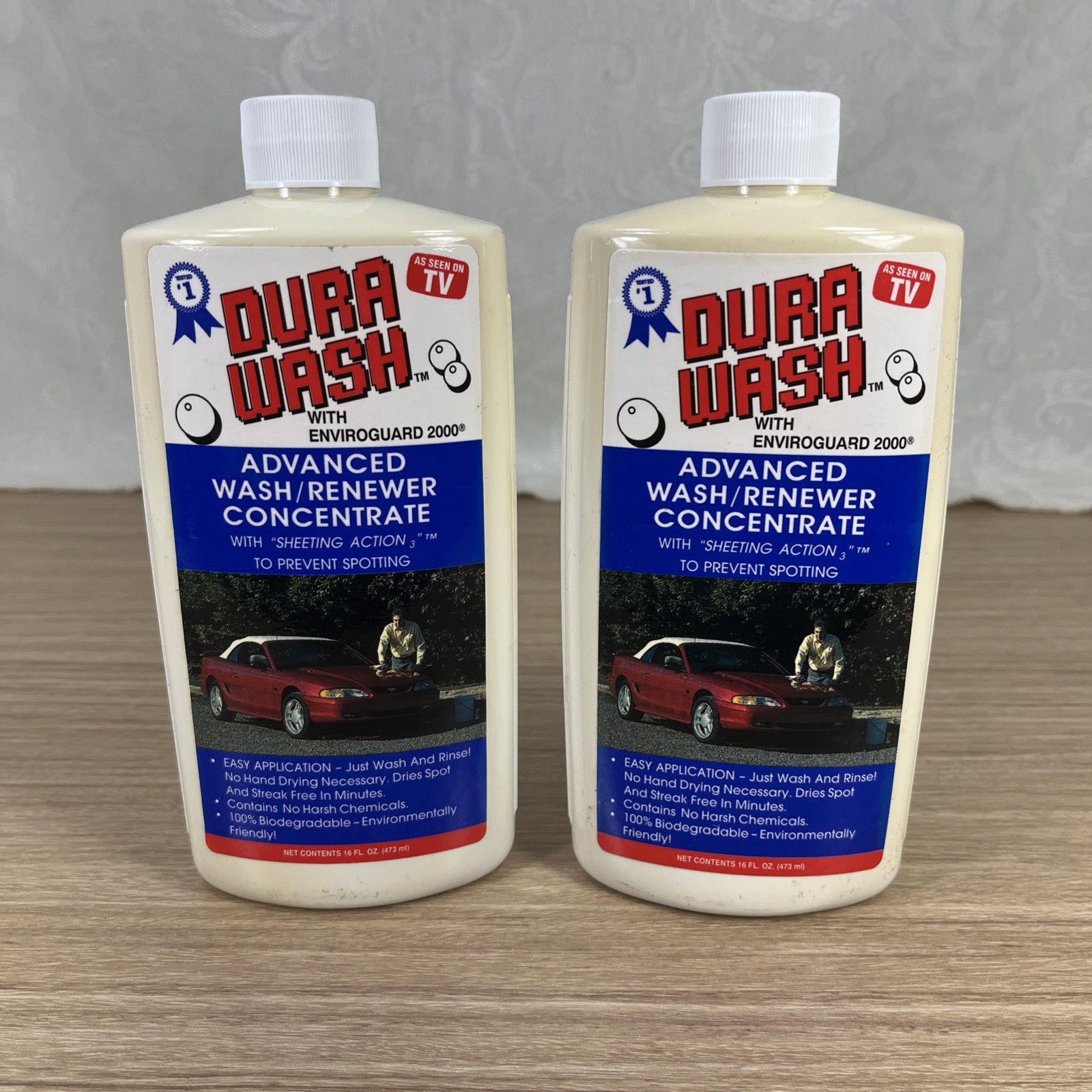 Vintage Original DURA WASH Advanced Wash/Renewer Concentrate 16 Oz (2)