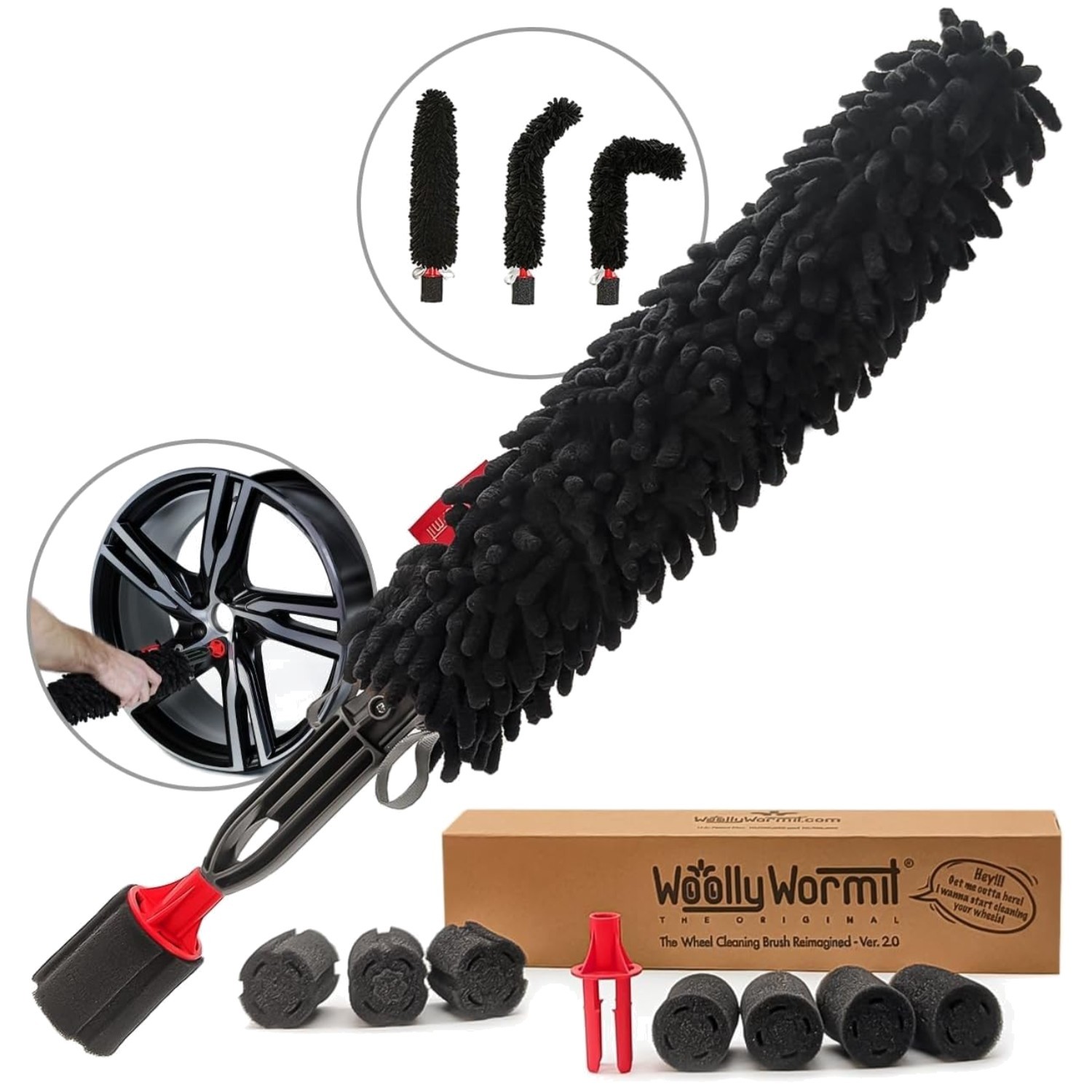 Microfiber Wheel Cleaning Brush – Car Rim Cleaner