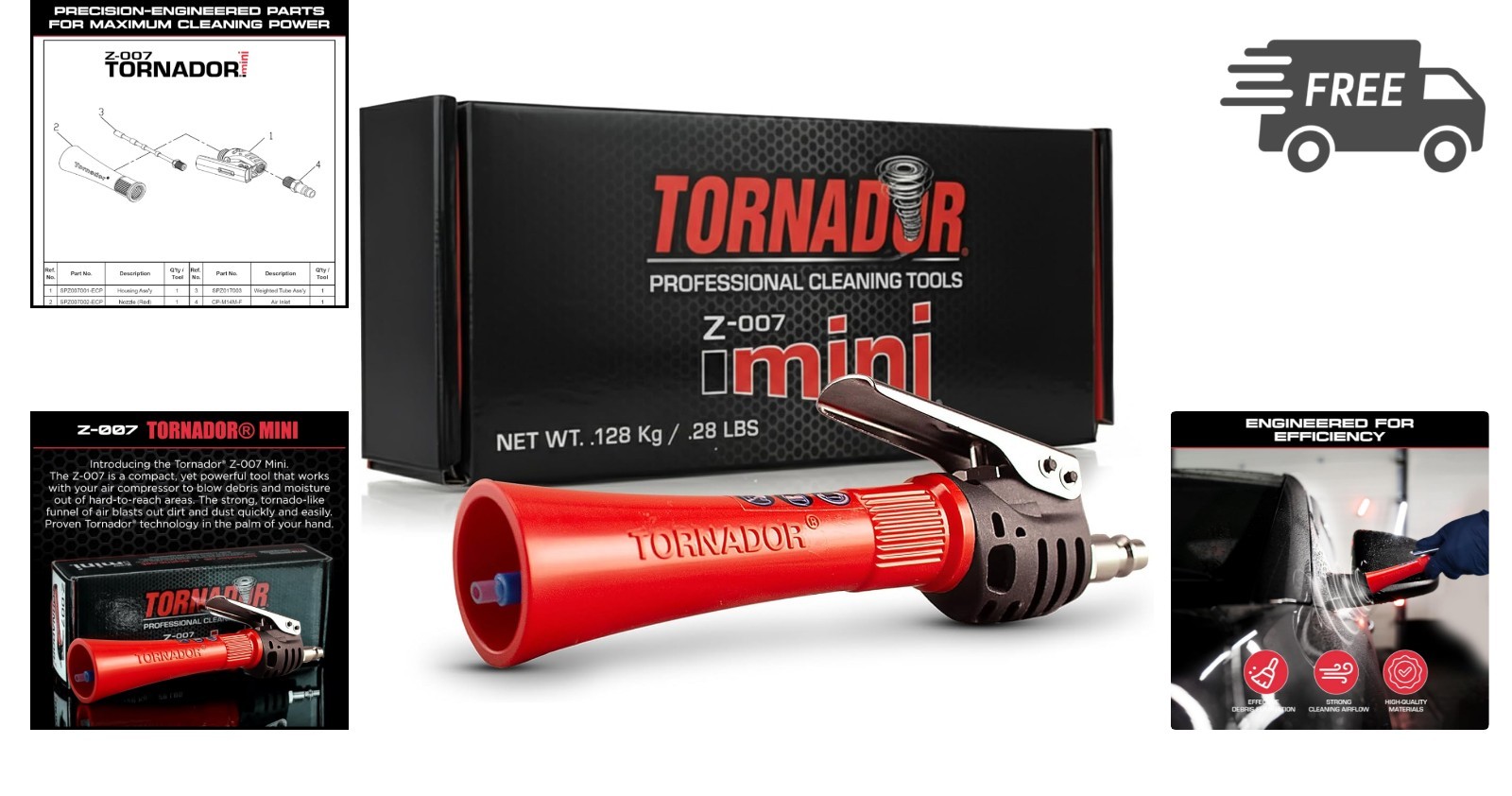 Car Cleaning Tool Portable High-Pressure Air Gun for Interior Detailing
