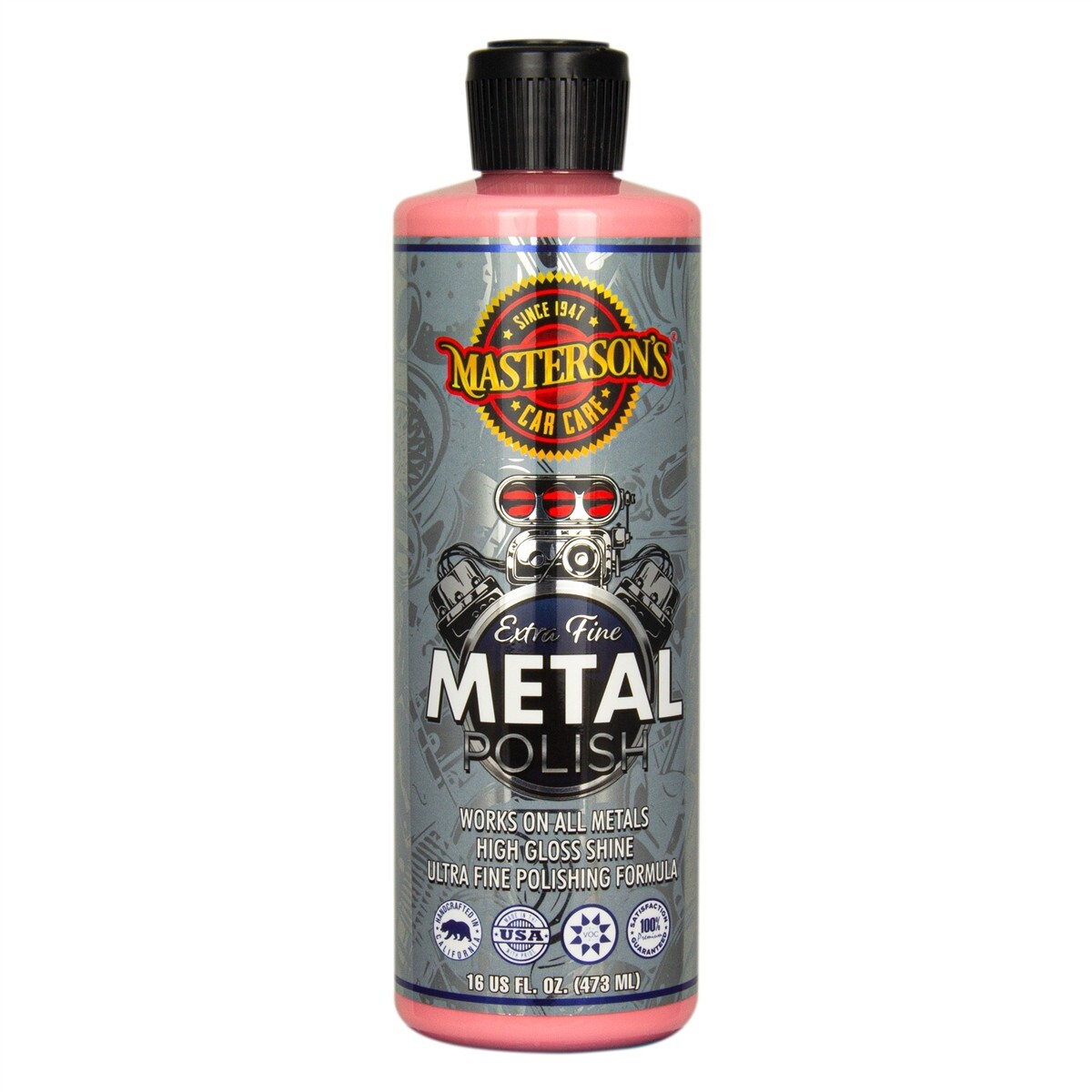Masterson’s Car Care Metal Polish EXTRA Fine 16OZ Bottle