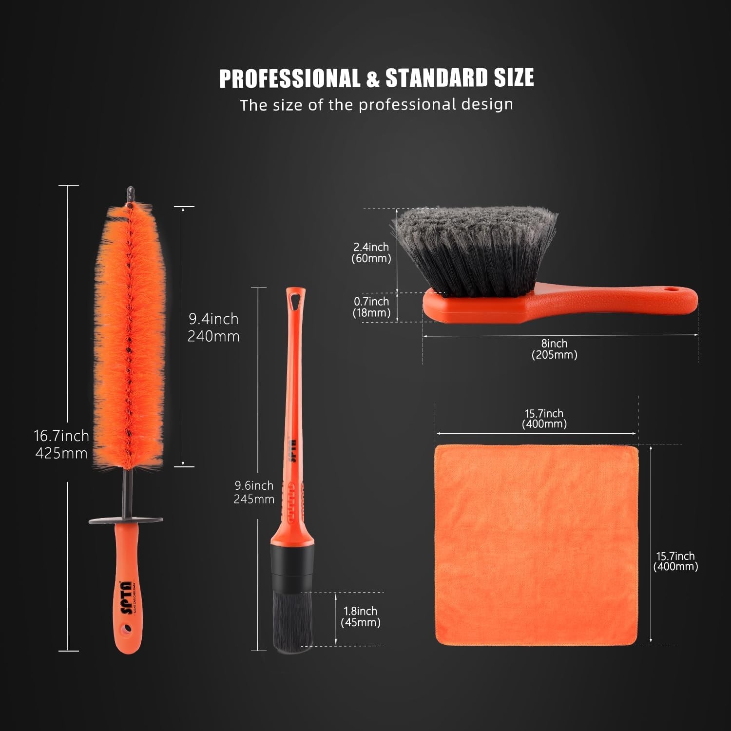 Complete 8-Piece Wheel & Tire Brush Set—Perfect for Detailers & Car Lovers