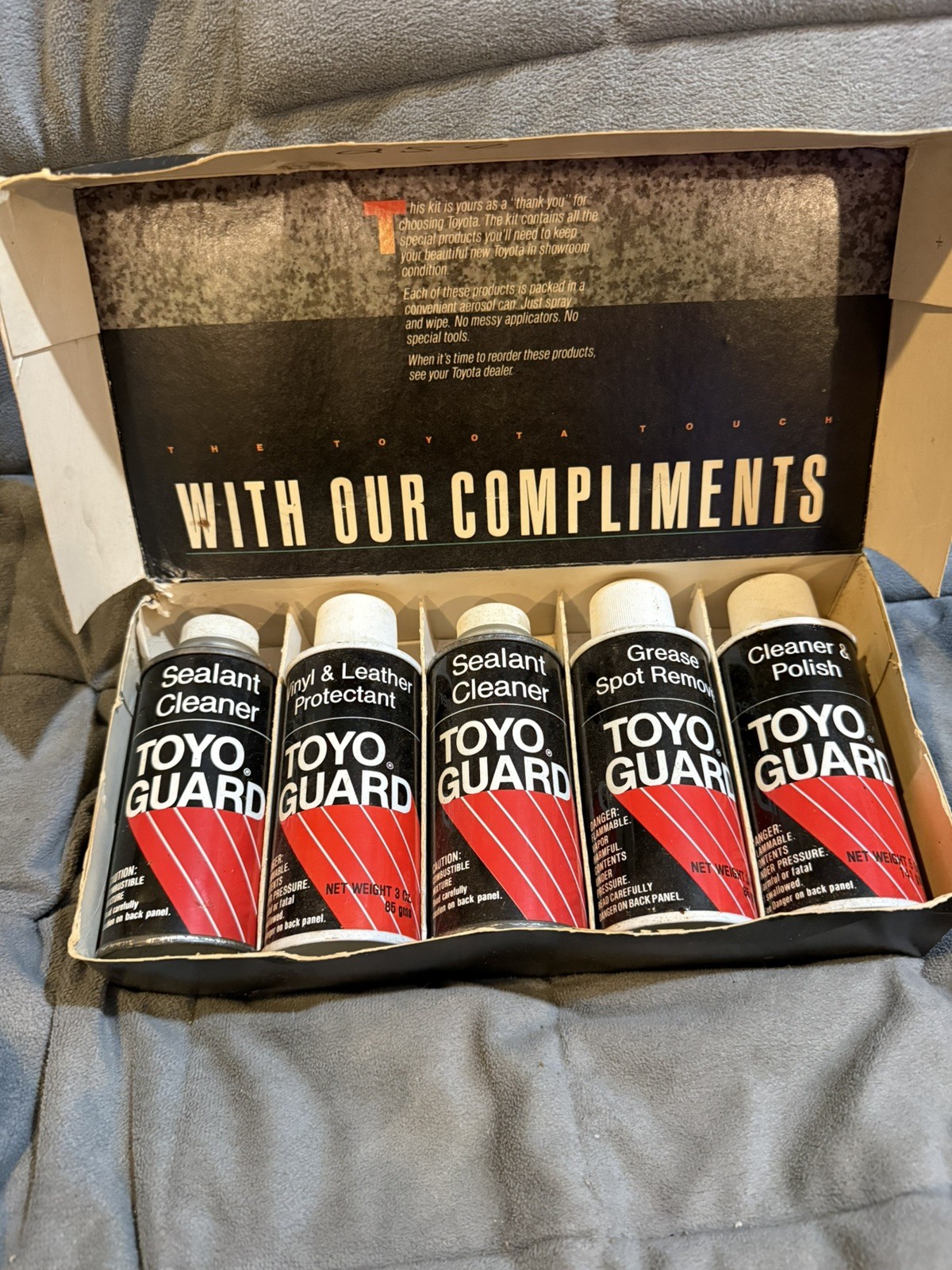 Toyota Appearance Gift Set VTG 90’s Toyo Guard Rare
