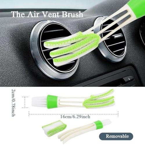 Car Cleaning Gun w/ Microfiber Cleaning Cloth Car Detailing Brush,High Pressure