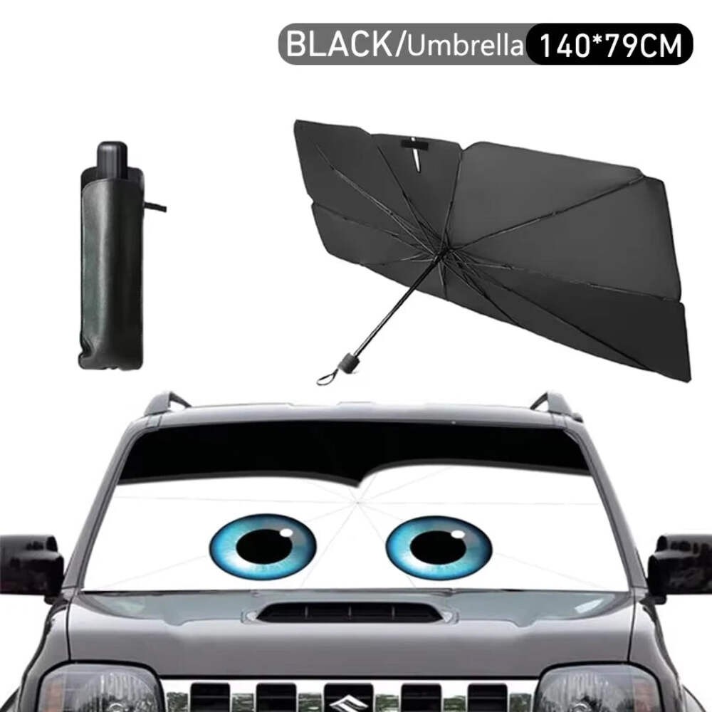 Cartoon Eye parasol Car Sunshade Umbrella Car Solar Protection Front Window