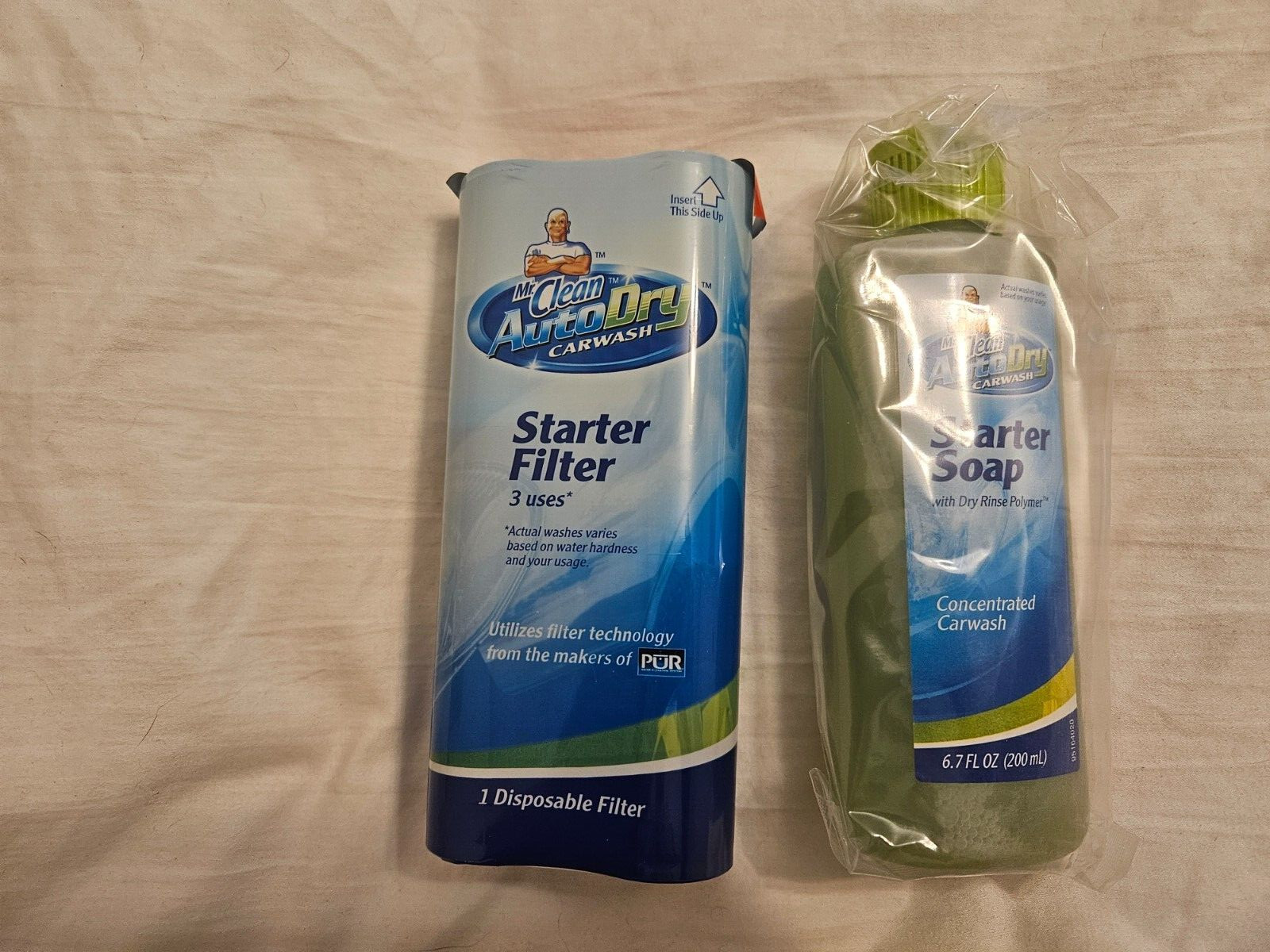 Mr. Clean Auto Dry Car Wash Starter Soap & Filter ( 3 Uses) New