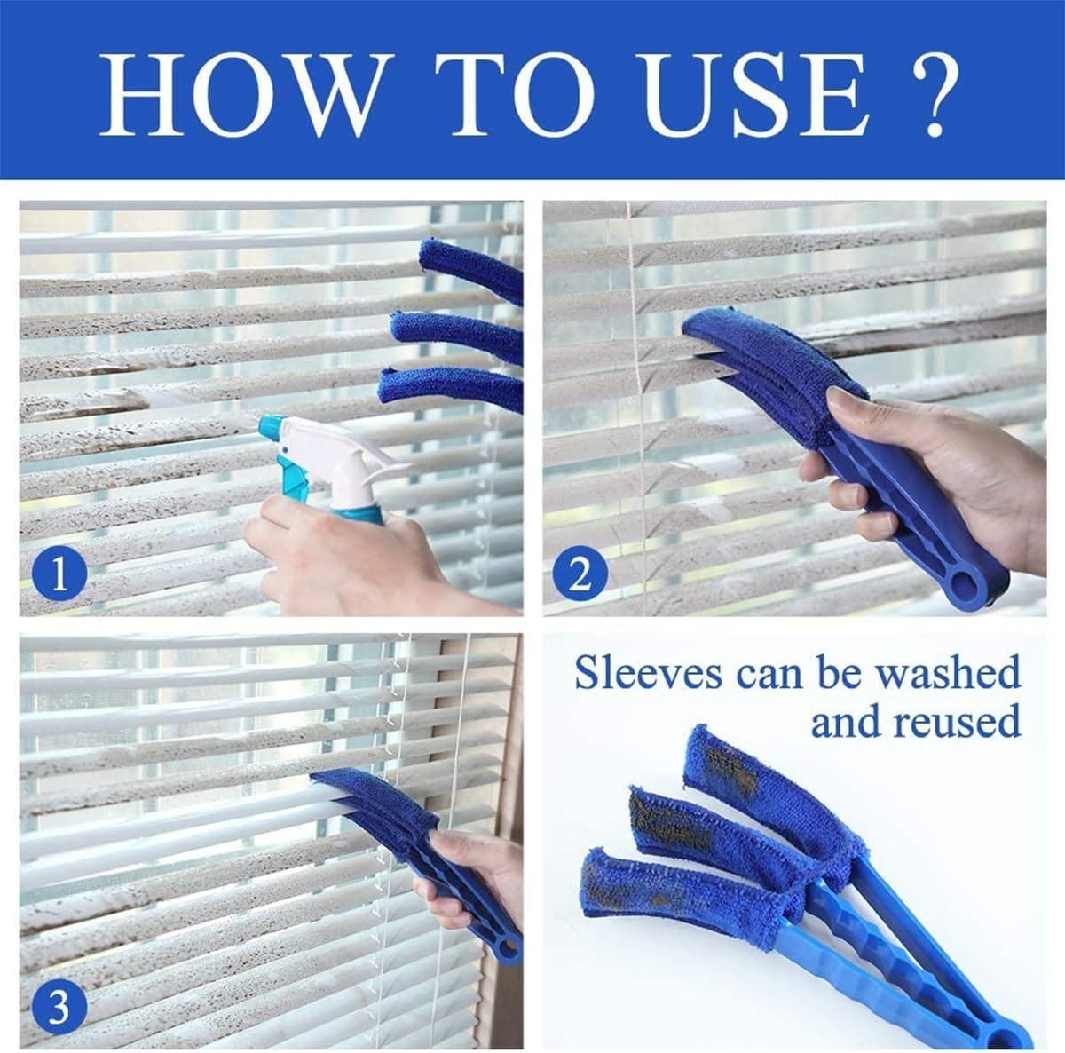 Car Vent Cleaner Brush Kit with Microfiber Sleeves – Efficient Dust Removal f…