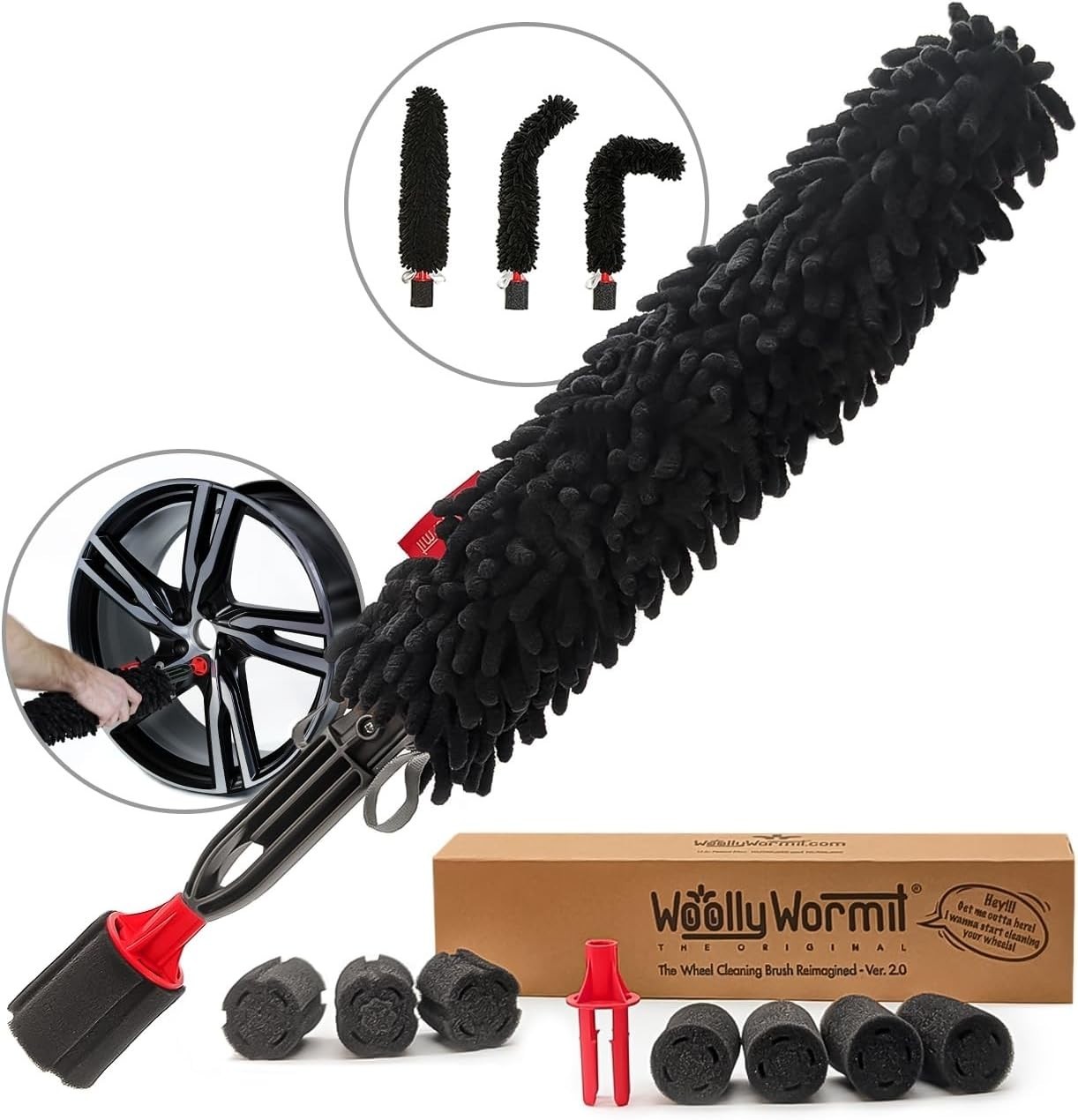 Wheel Detailing Kit with Lug Nut Cleaner