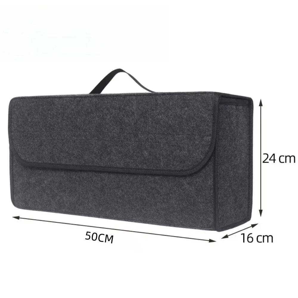 Car Trunk soft Organizer Felt Storage Box Accessories Large Anti Slip SUV Truck