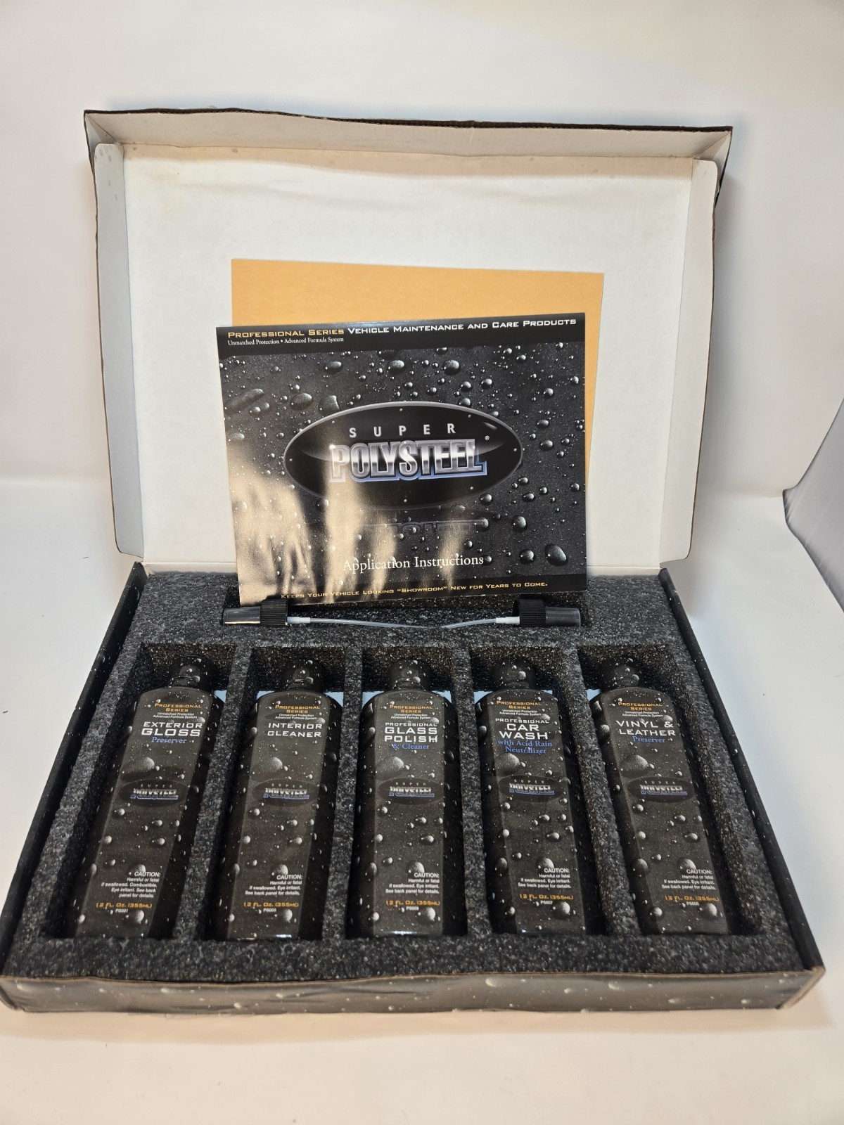 SUPER POLYSTEEL Professional Series Vehicle Maintenance and Care Products Unused