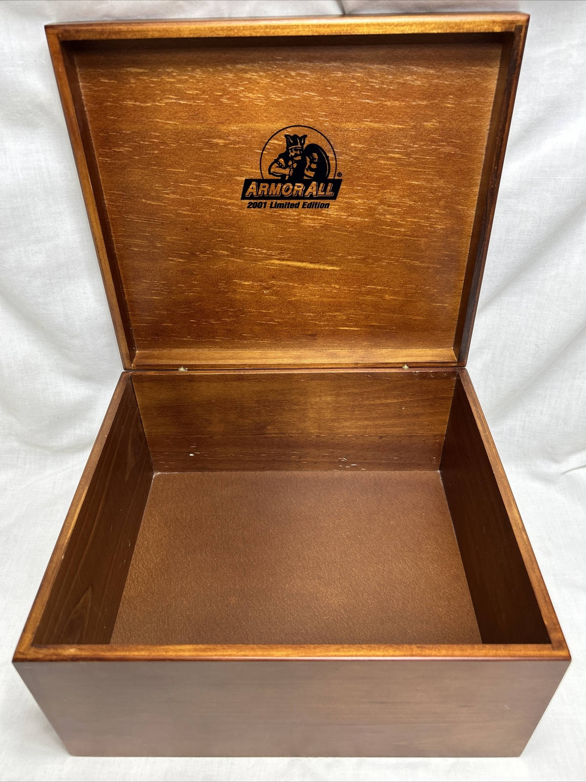 Armor All 2001 Limited Edition Wooden Gift Box 12.5″ x 11″ x 6.5″ Rare and HTF