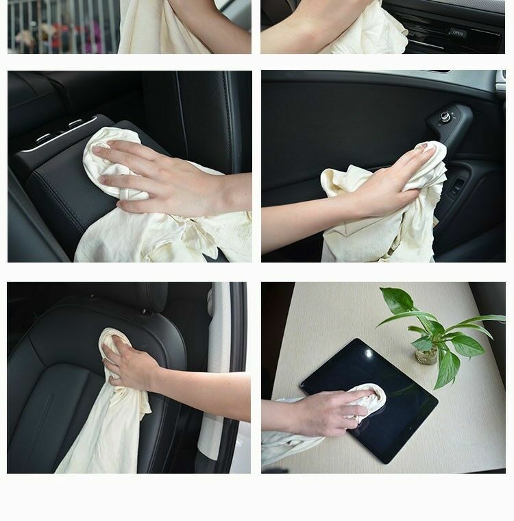 1 Pcs Chamois Cleaning Towel Genuine Leather Sponge Cloth Towel For Car Washing