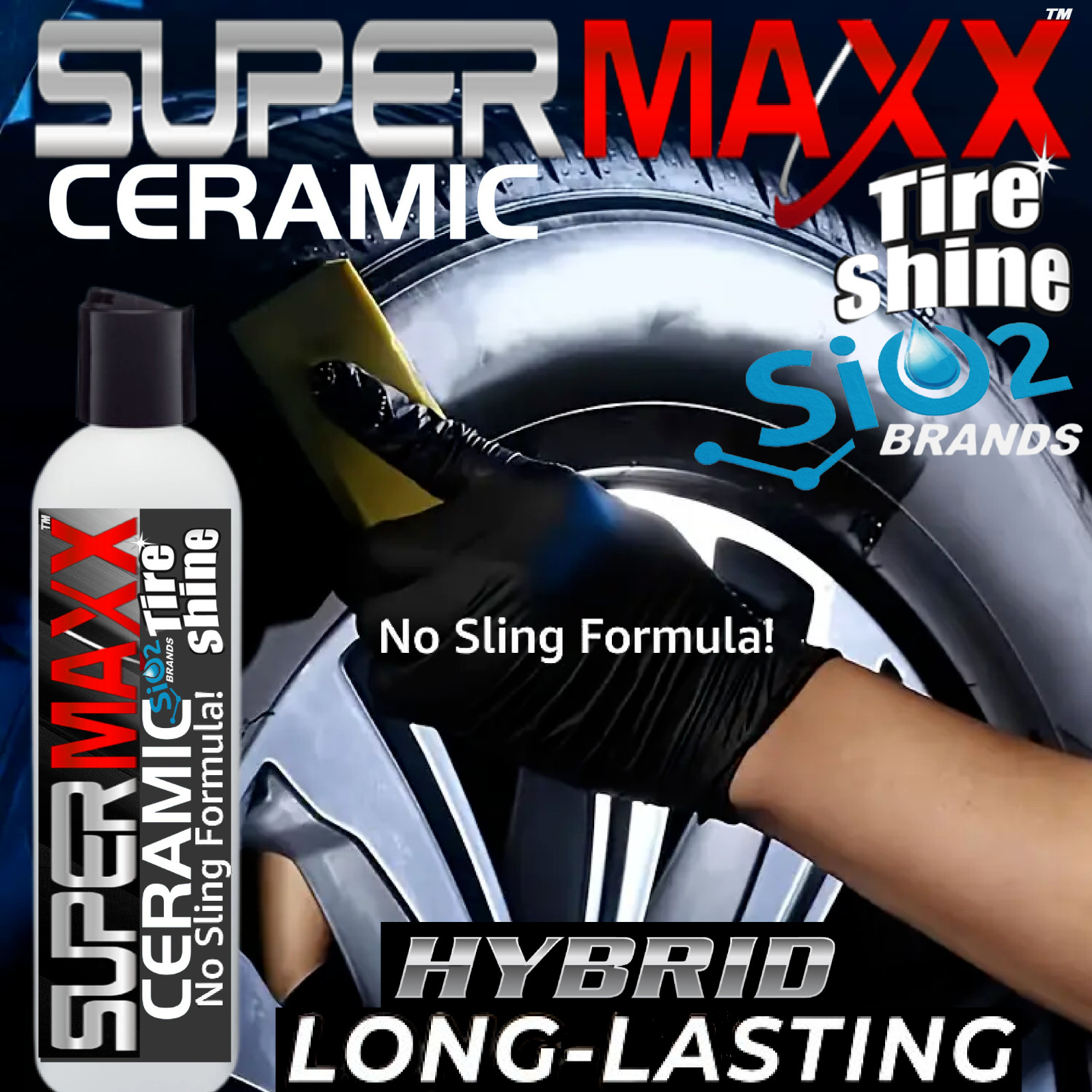 PROFESSIONAL CERAMIC TIRE SHINE & CONDITIONER 8 – OUNCE FREE APPLICATOR